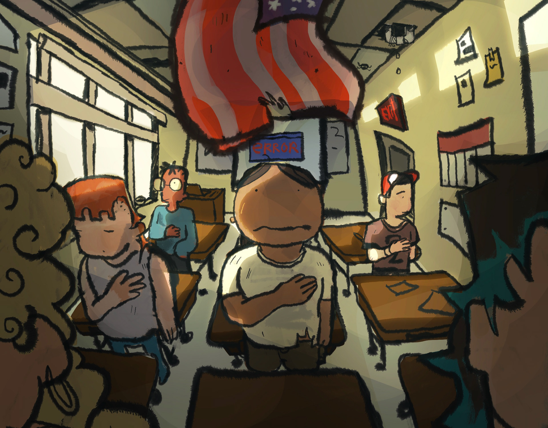 Editorial Illustration for The Michigan Daily