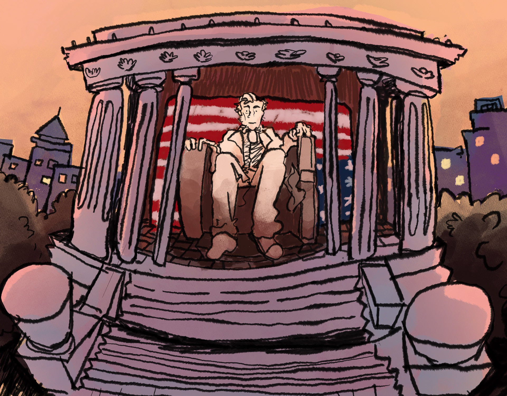 Editorial Illustration for The Michigan Daily