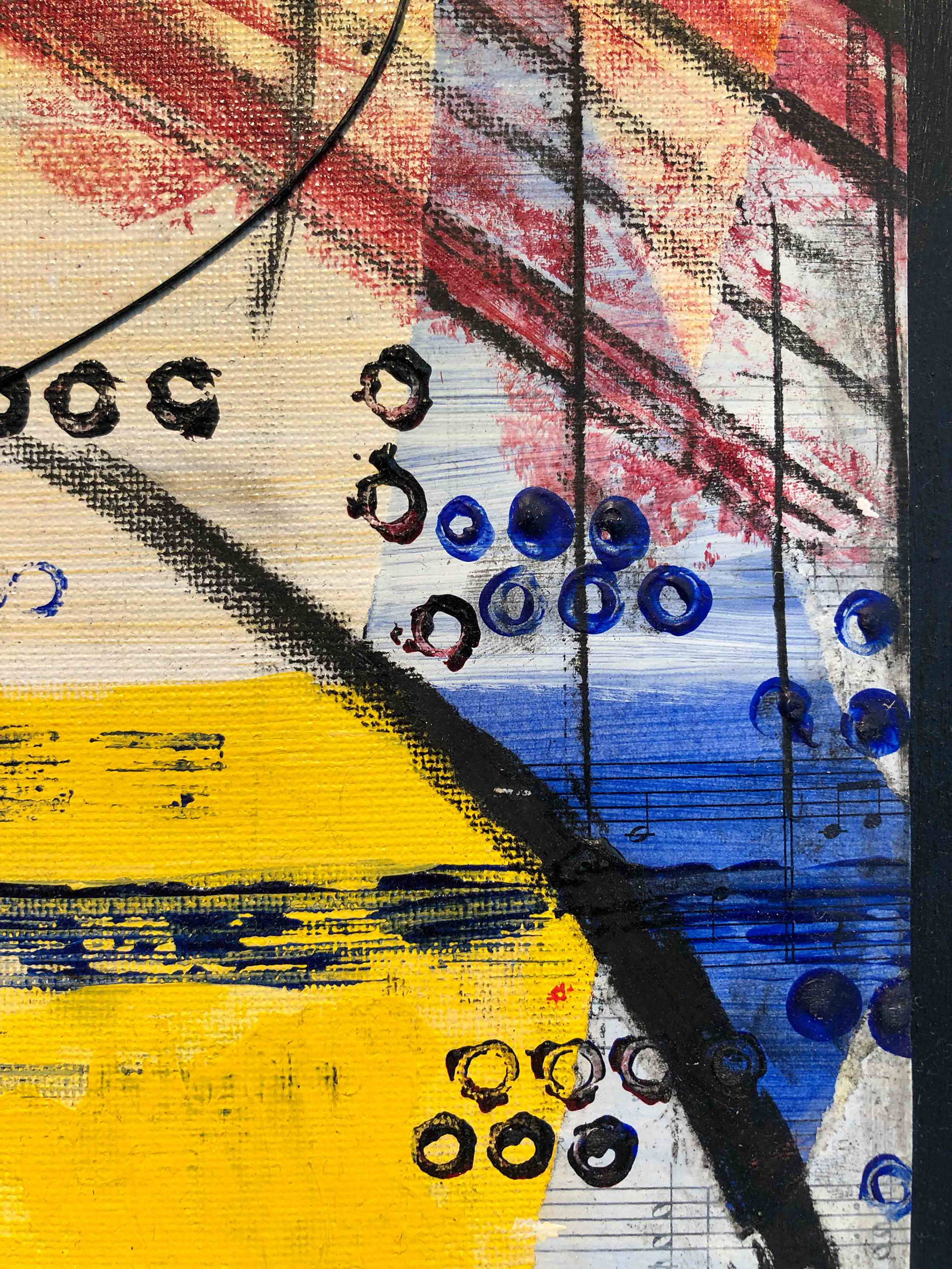 Detail showing oboe reed markmaking