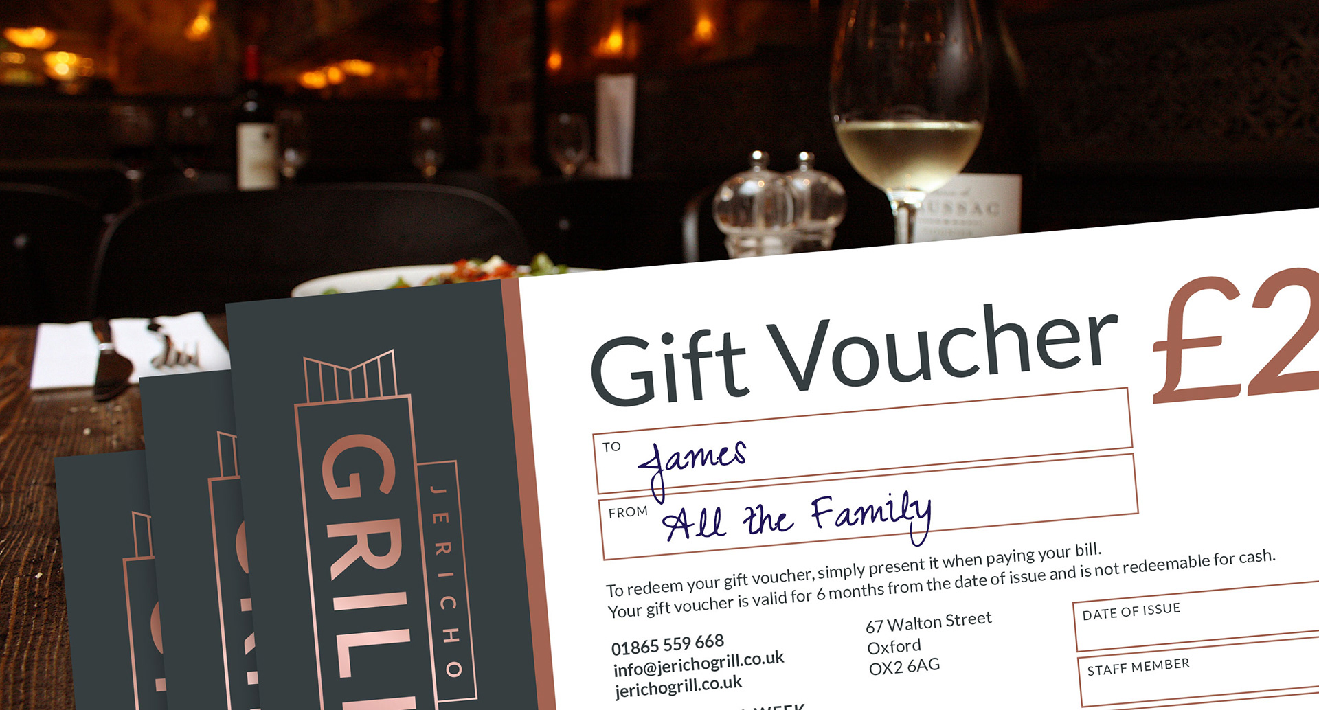 Gift vounchers