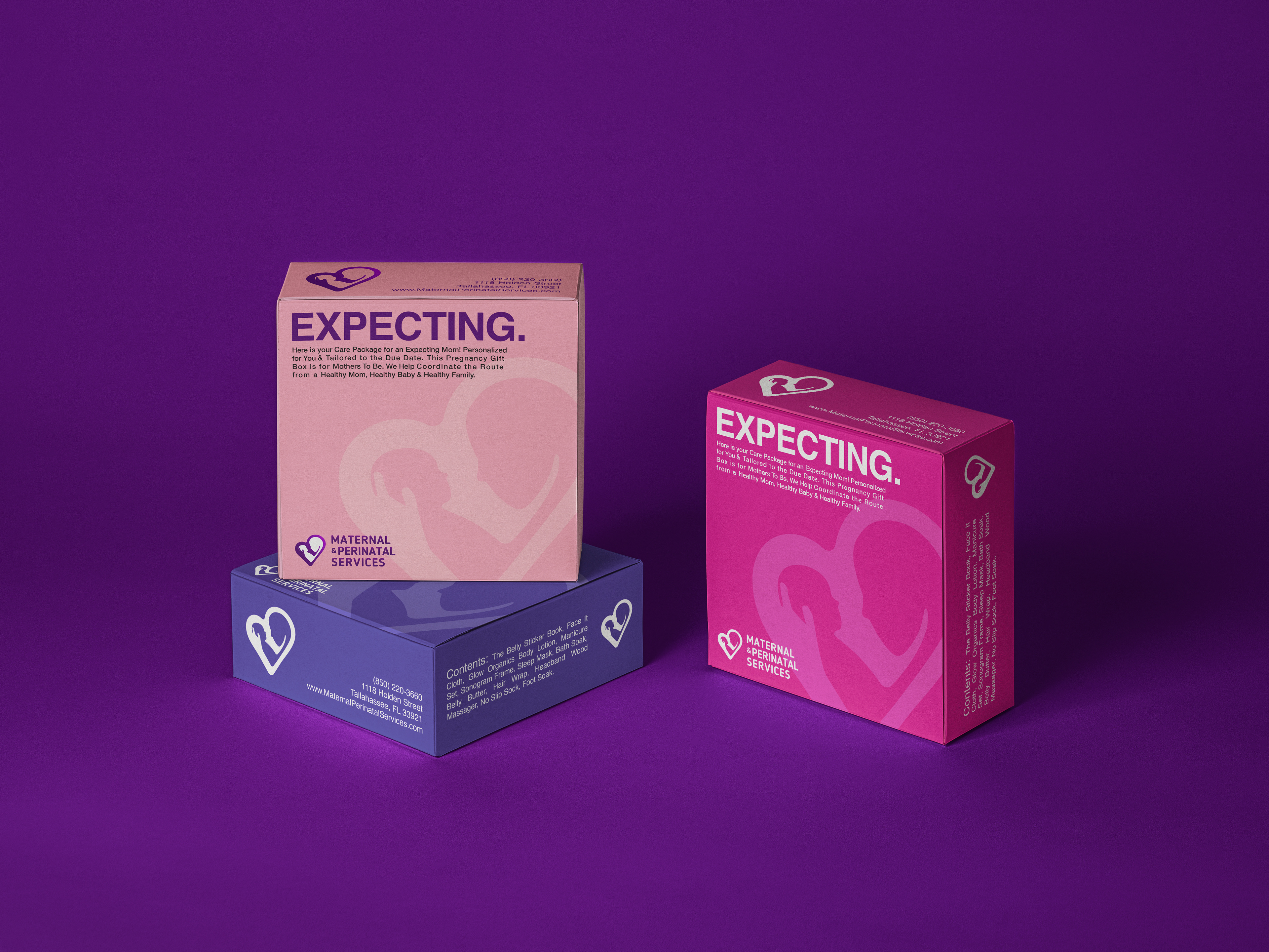 Gift box created for Maternal And Perinatal Services.