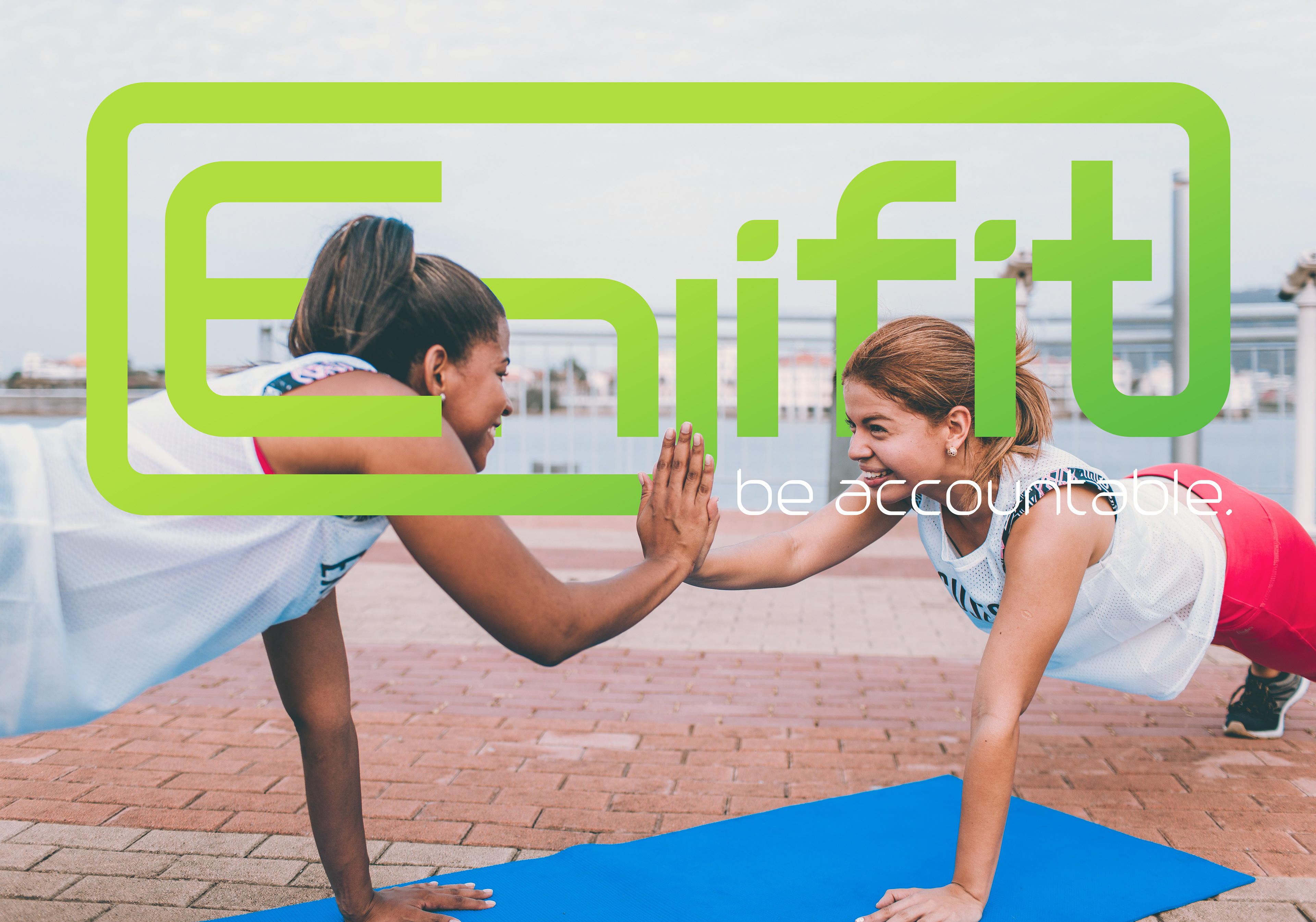 Two woman working out.
