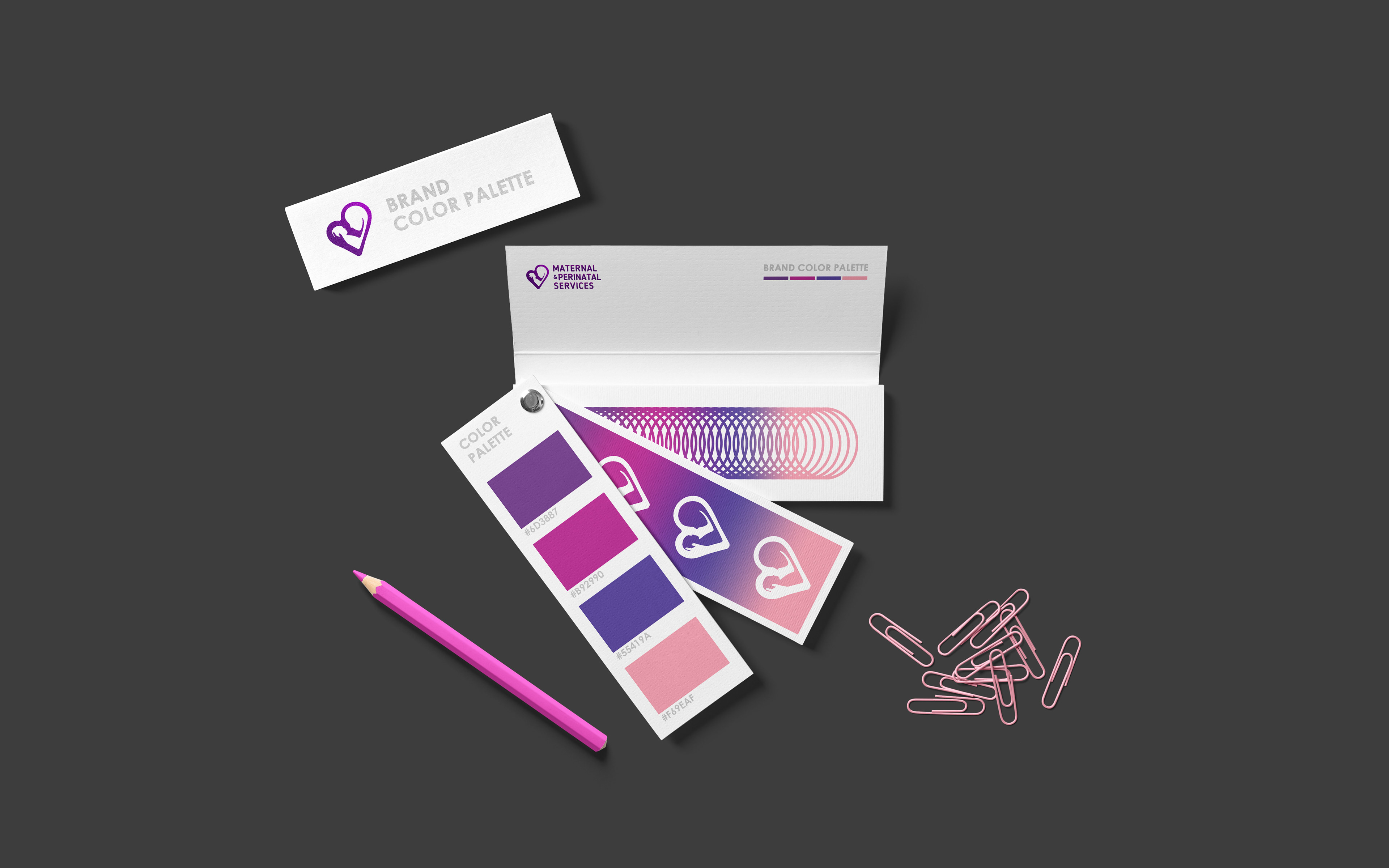 Color combo for a healthcare provider.