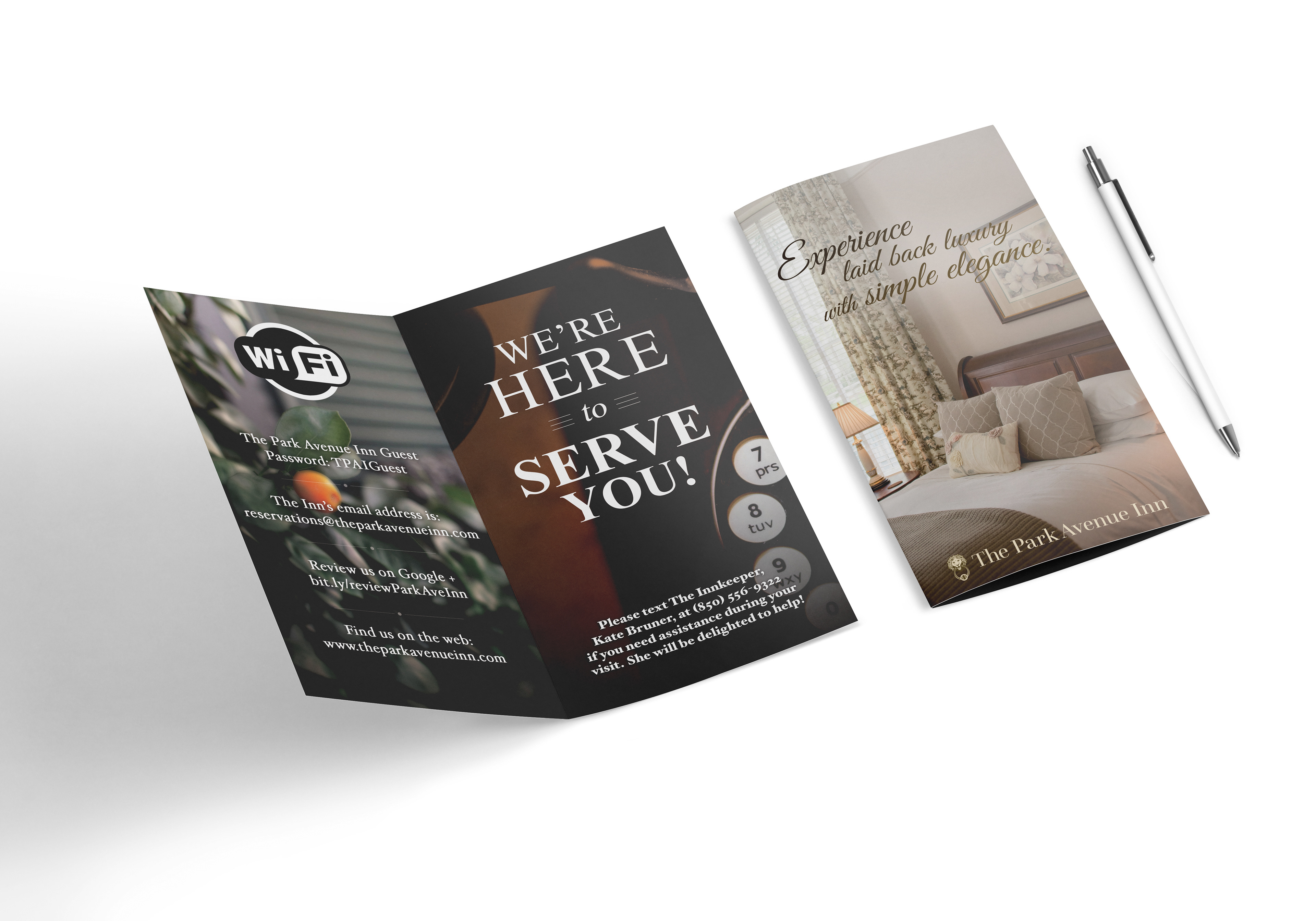 A brochure design.
