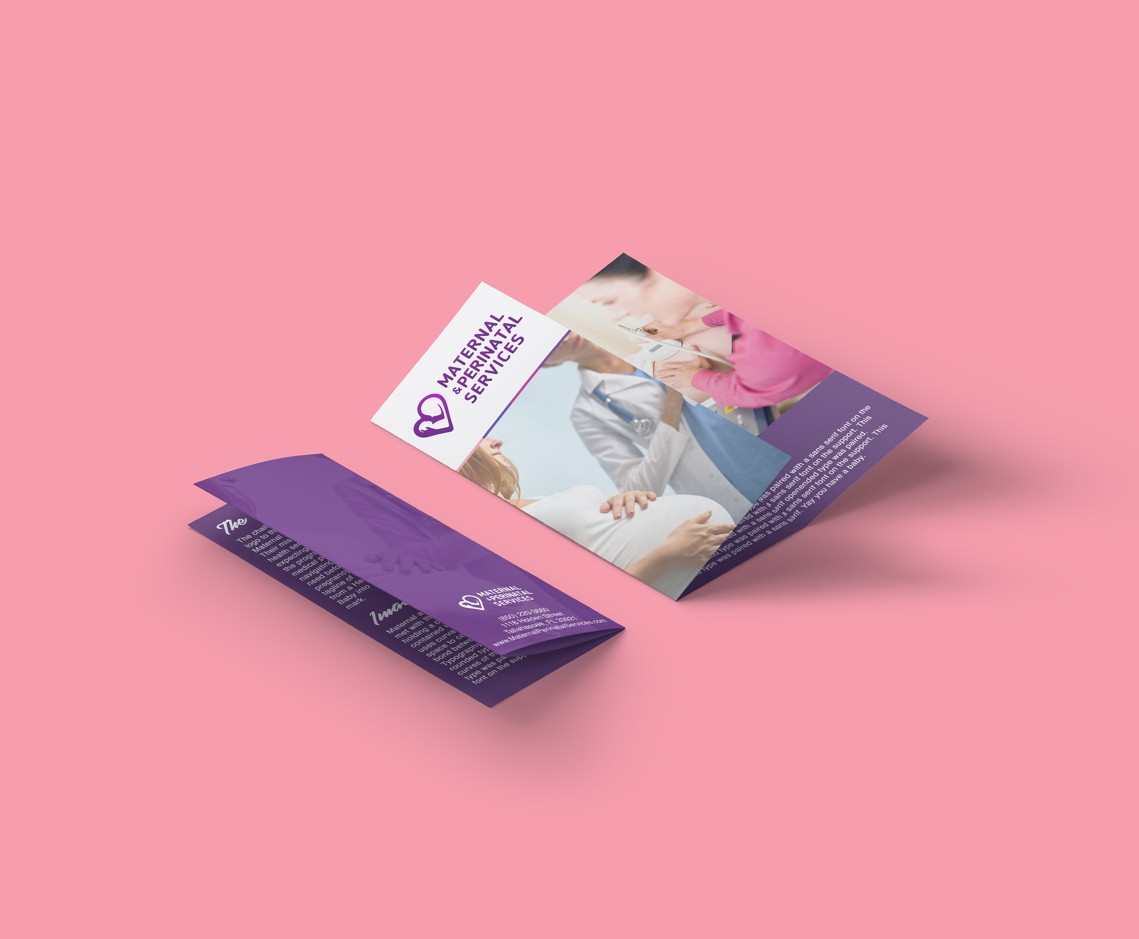 tri fold design for a healthcare provider.