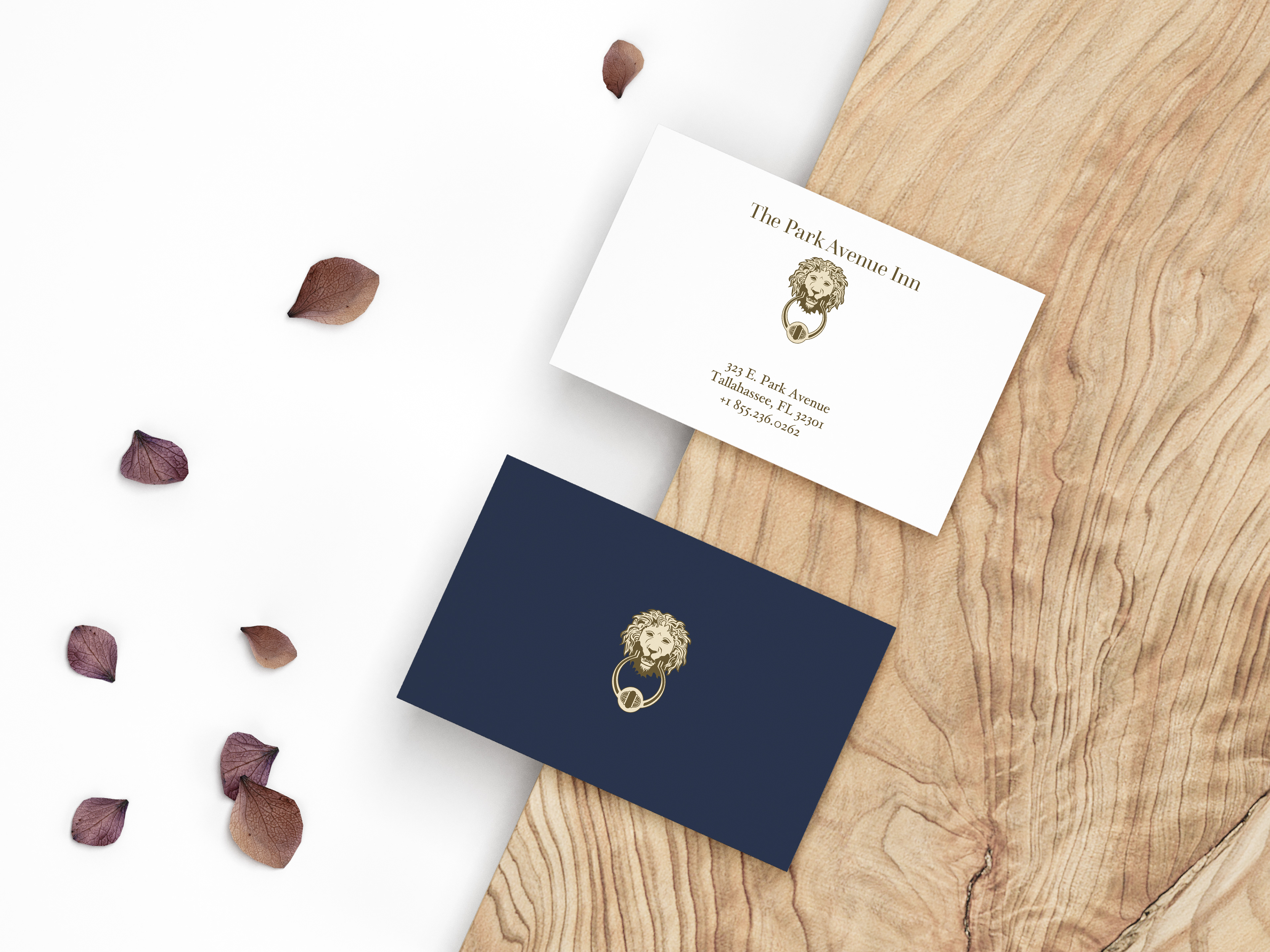 Business card created for the Park Avenue Inn.