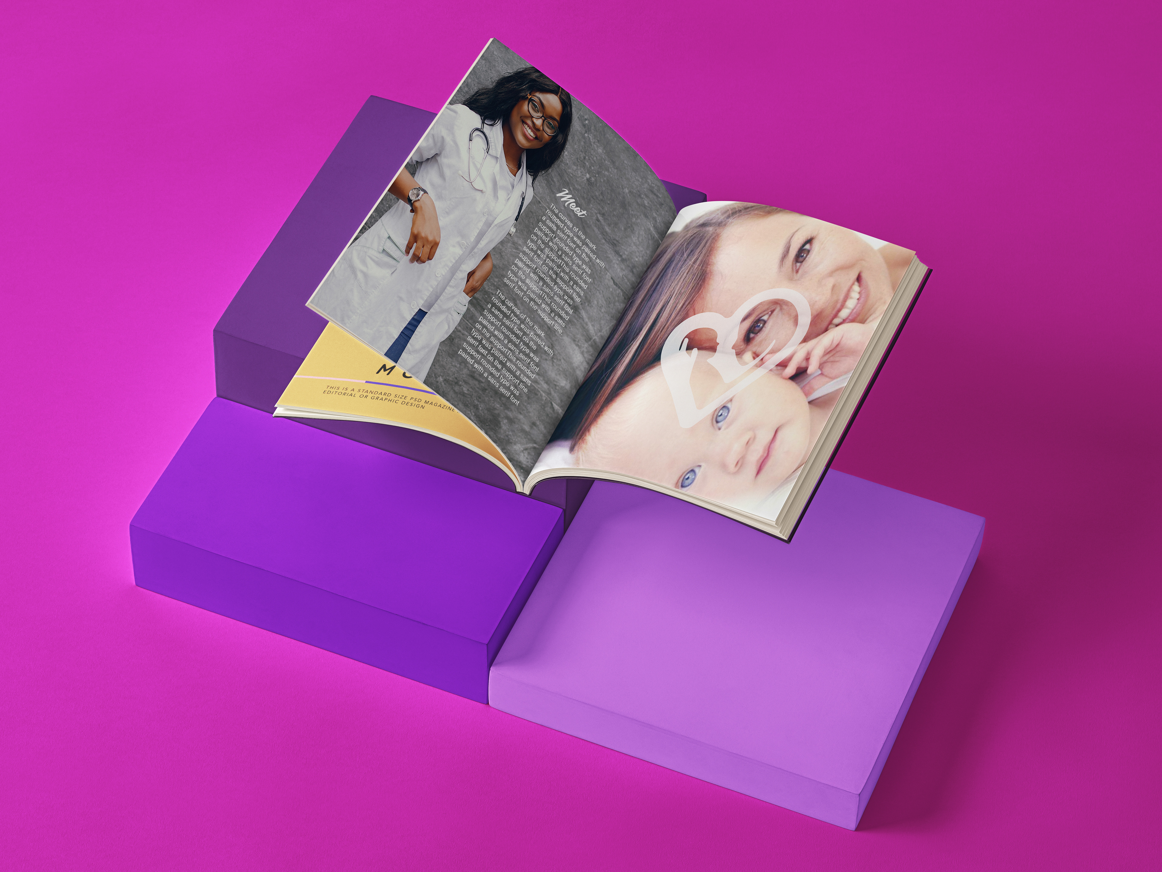 Magazine for mothers and babies and healthcare.
