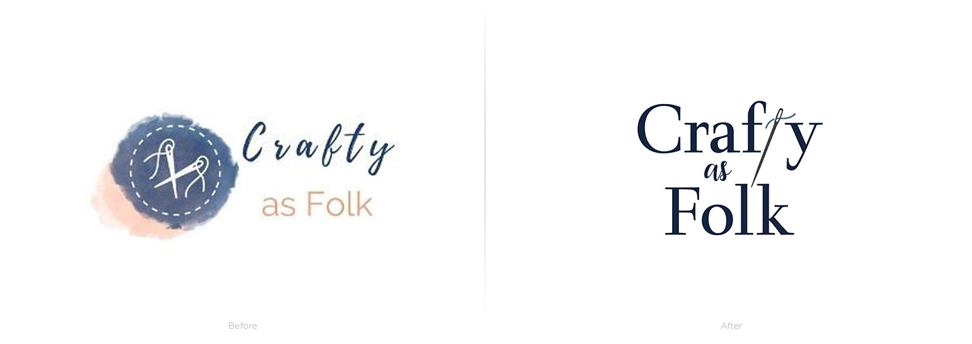 Crafty as Folk logo rebrand.