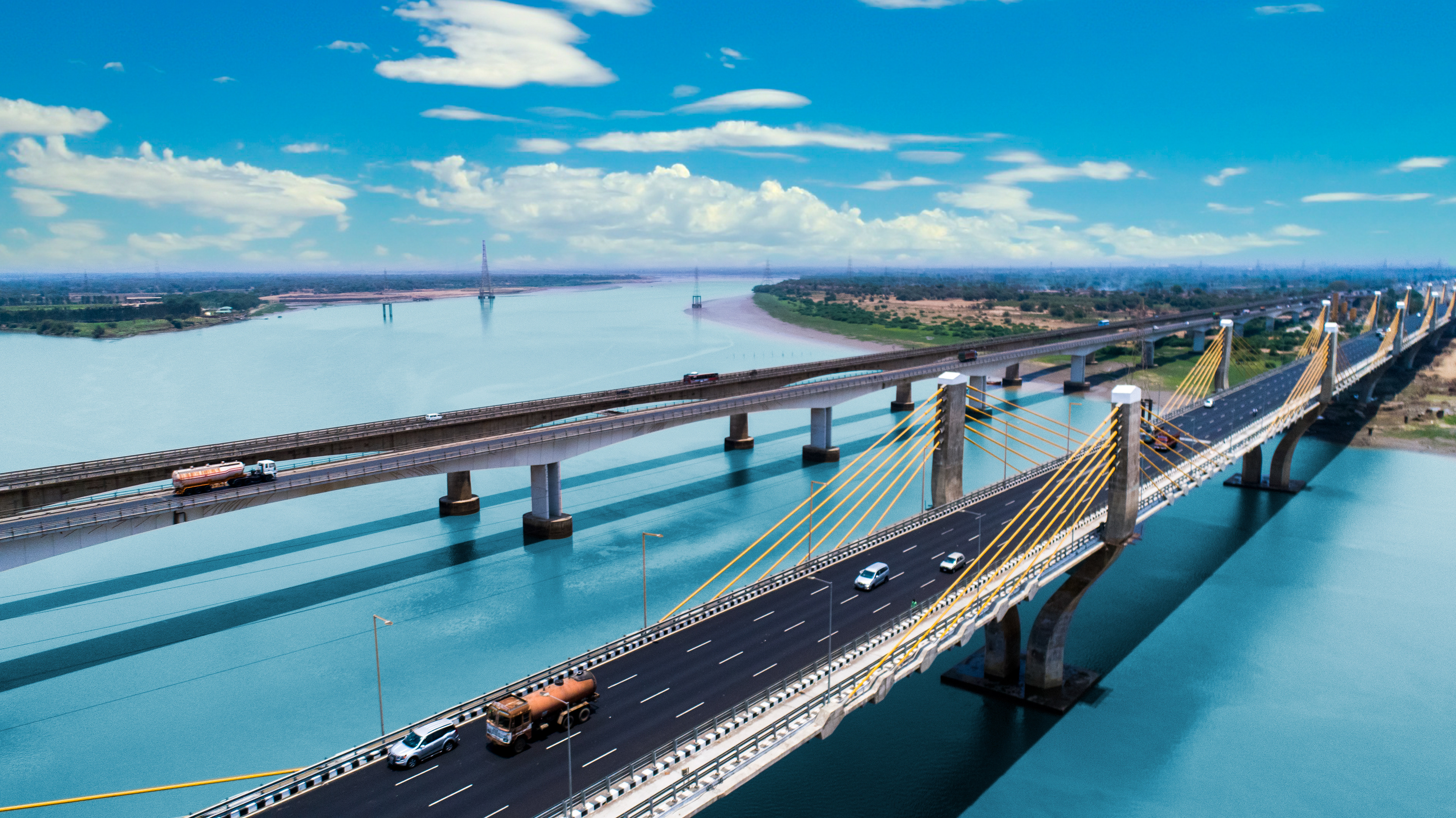New Narmada Bridge, Bharuch, Gujarat (National Highway 8)