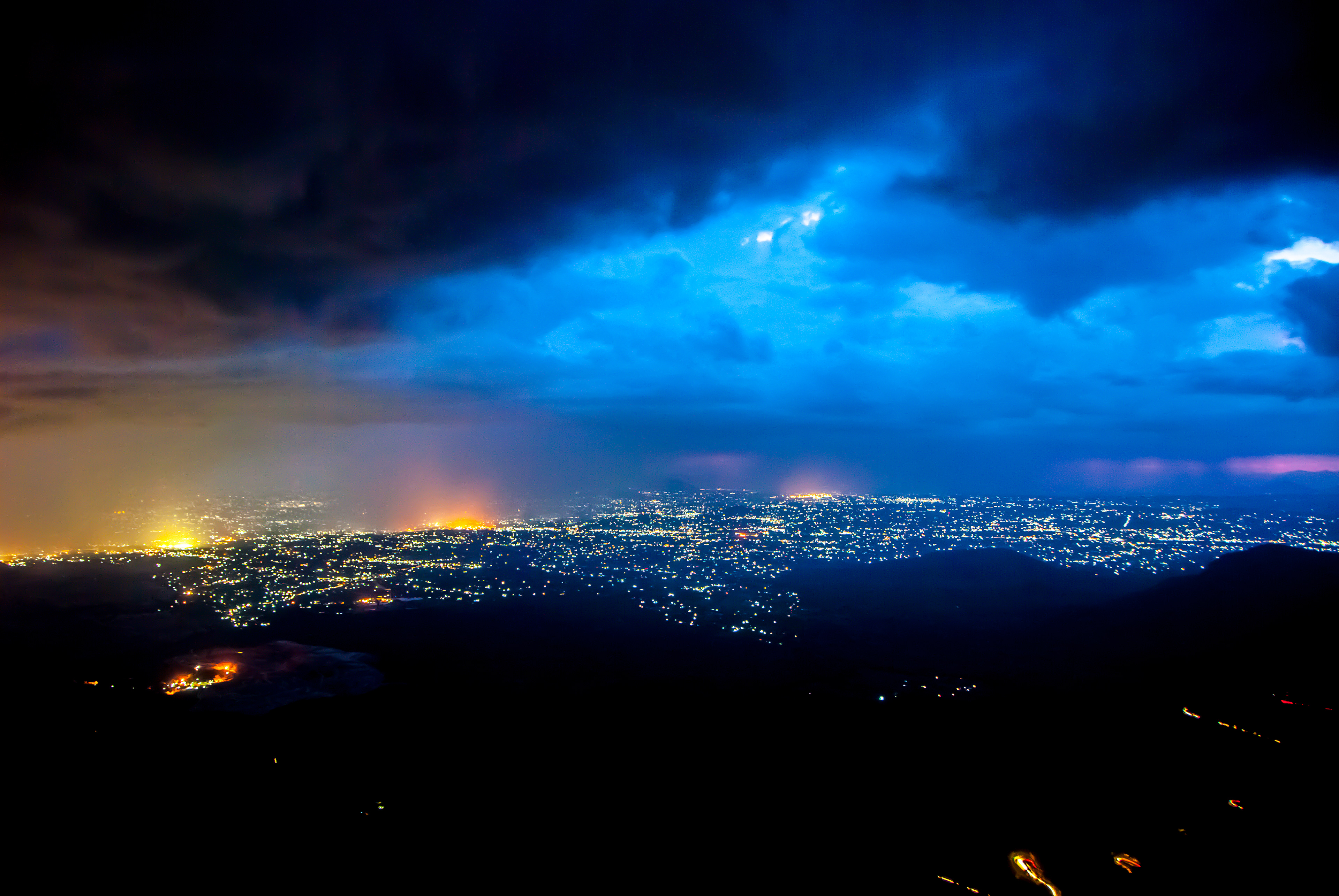 City of Salem (30 KMs away) as seen from Yercaud!