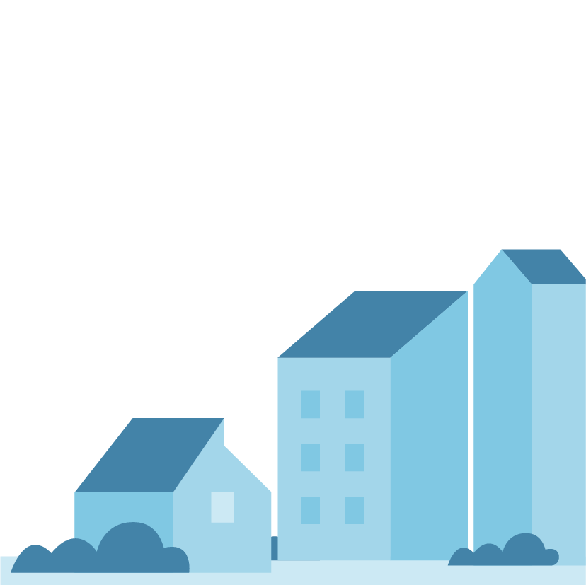Drug B: Blue townscape