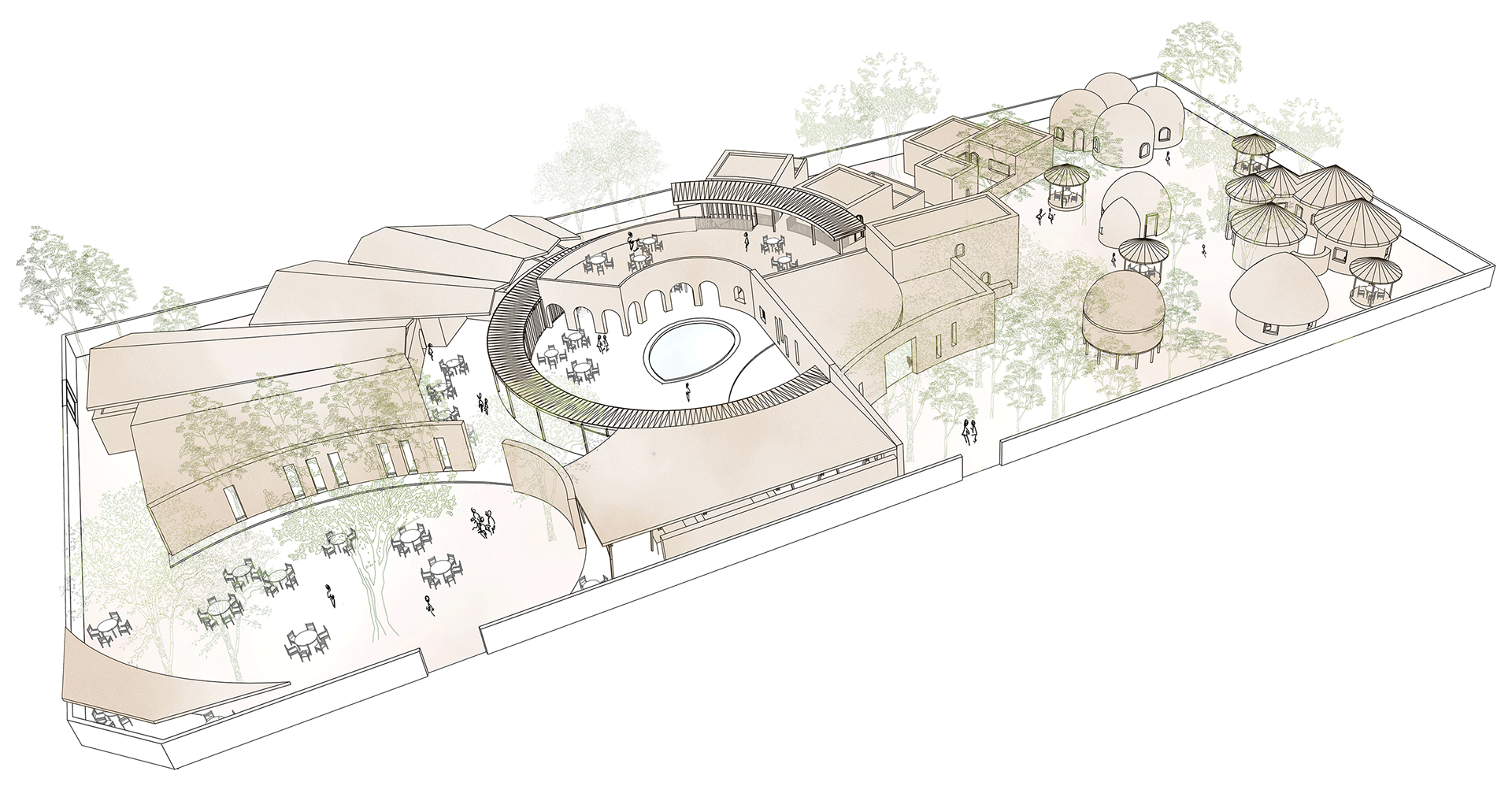 Conception participative d'un hôtel, restaurant et centre de formation autour des écomatériaux et de la terre crue au Burkina Faso
