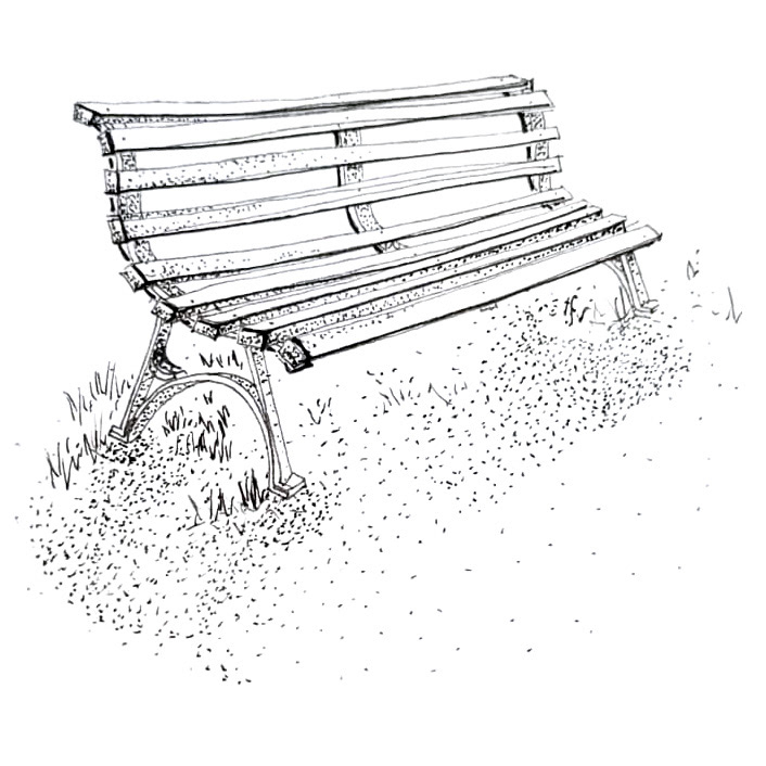 Un banc, lieu de rencontre, d'observation et d'échange menant au projet