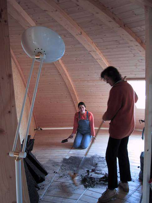 Nettoyage avant vitrification du plancher