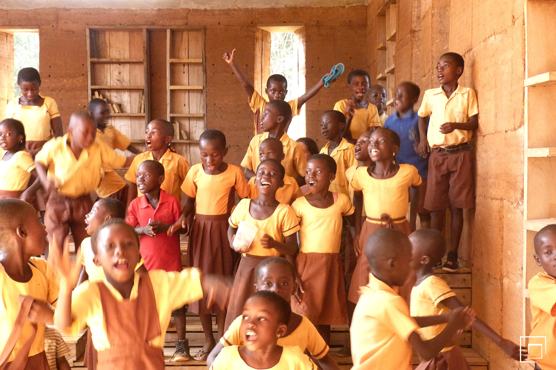 Inauguration avec les enfants de l'école