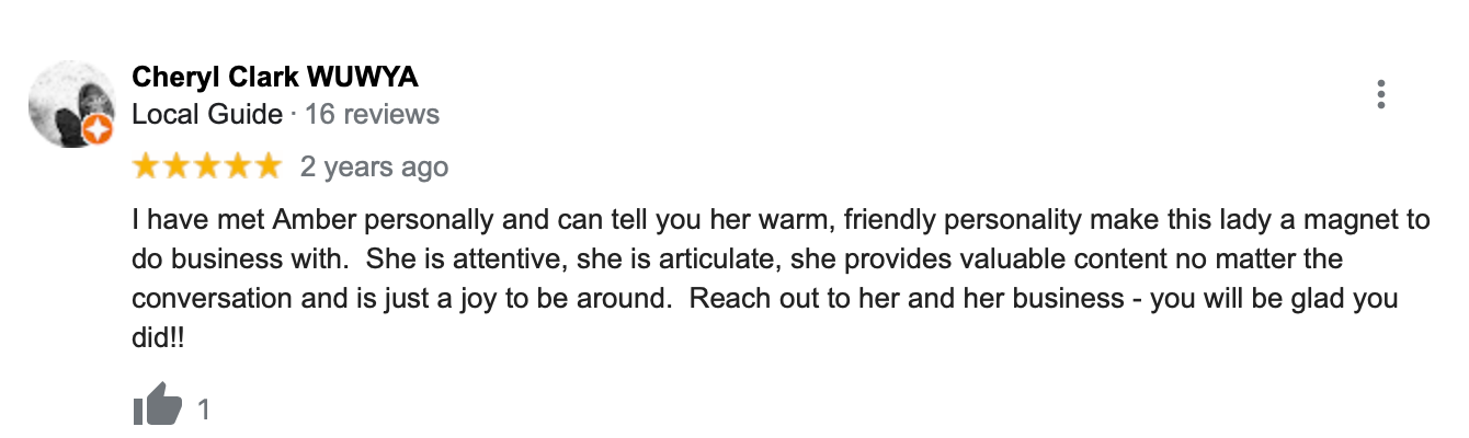 Thank you for your kind recommendation, Cheryl!