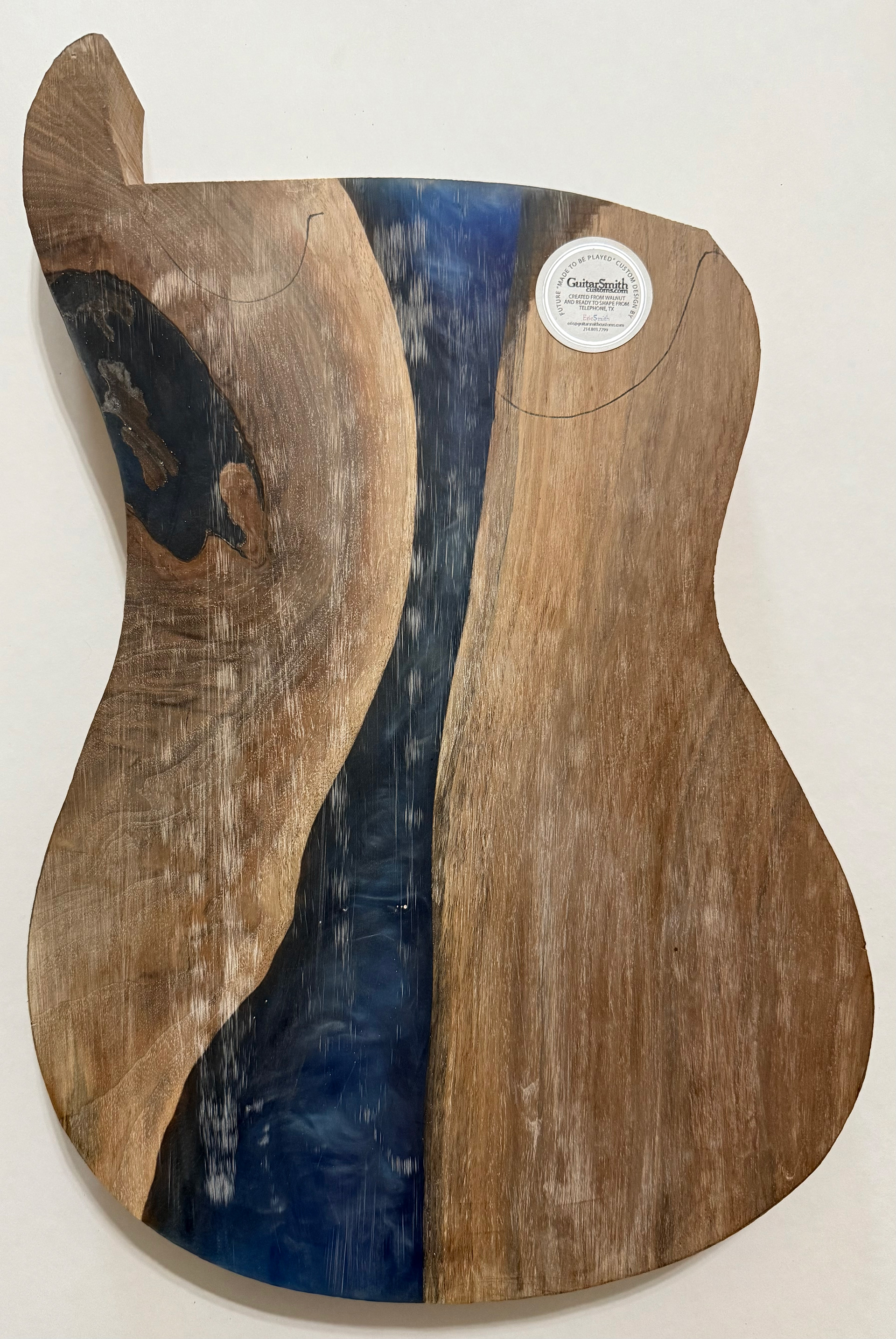 Blue Walnut Double Cut