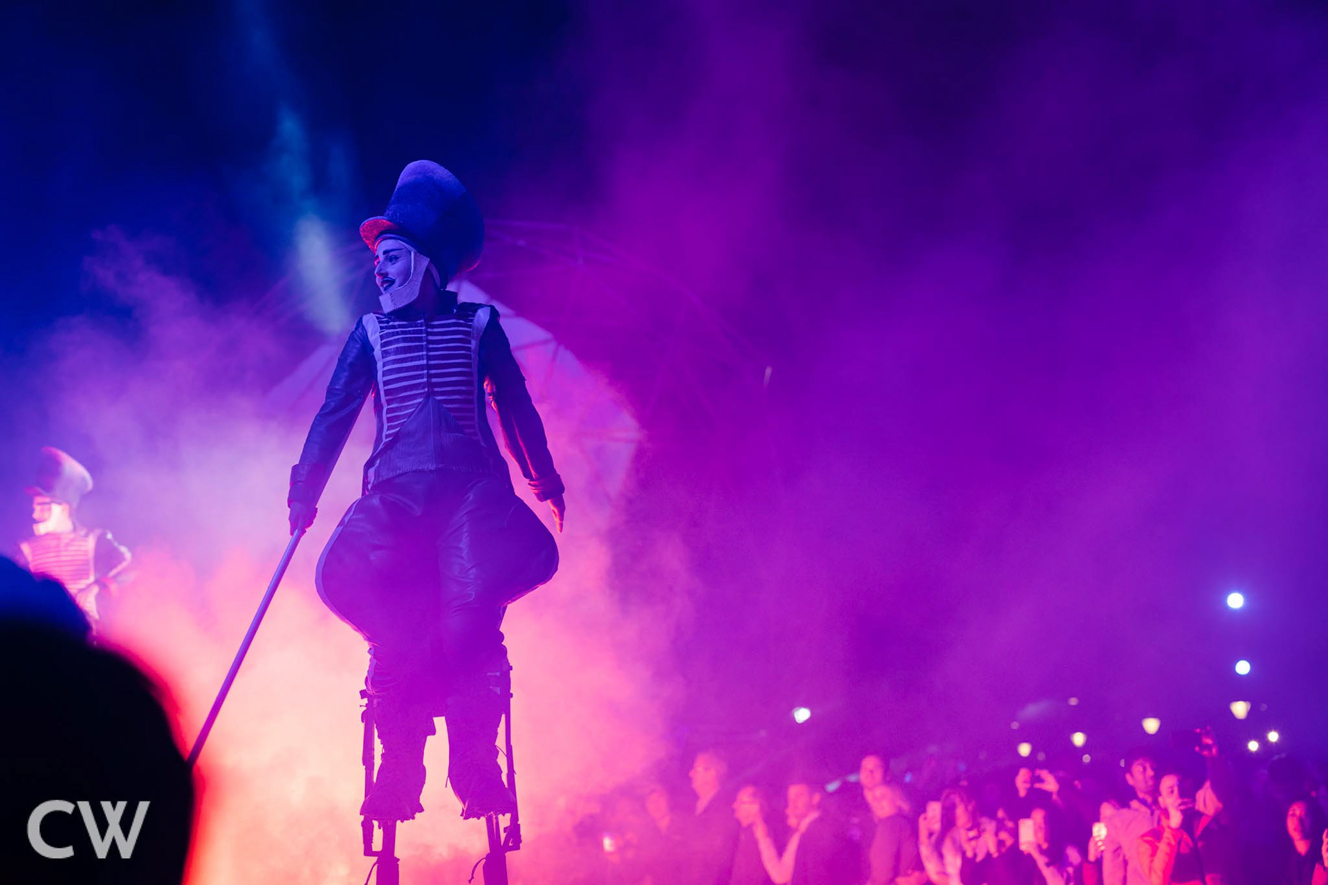 Renowned Netherlands performance company Close-Act brings you the visually spectacular work Globe. This internationally acclaimed live performance makes its Australian debut, featuring 41 performers in, on, around and above its 16-metre structure in an acrobatic show that will leave you breathless.Globe approaches the real world from a child’s perspective, creating a fantasy realm filled with outlandish characters where the ultimate feeling is the ability to fly.Combining circus skills, dance, music and projection, this extraordinary show is a must-see at White Night Reimagined.[ Source: White Night website]