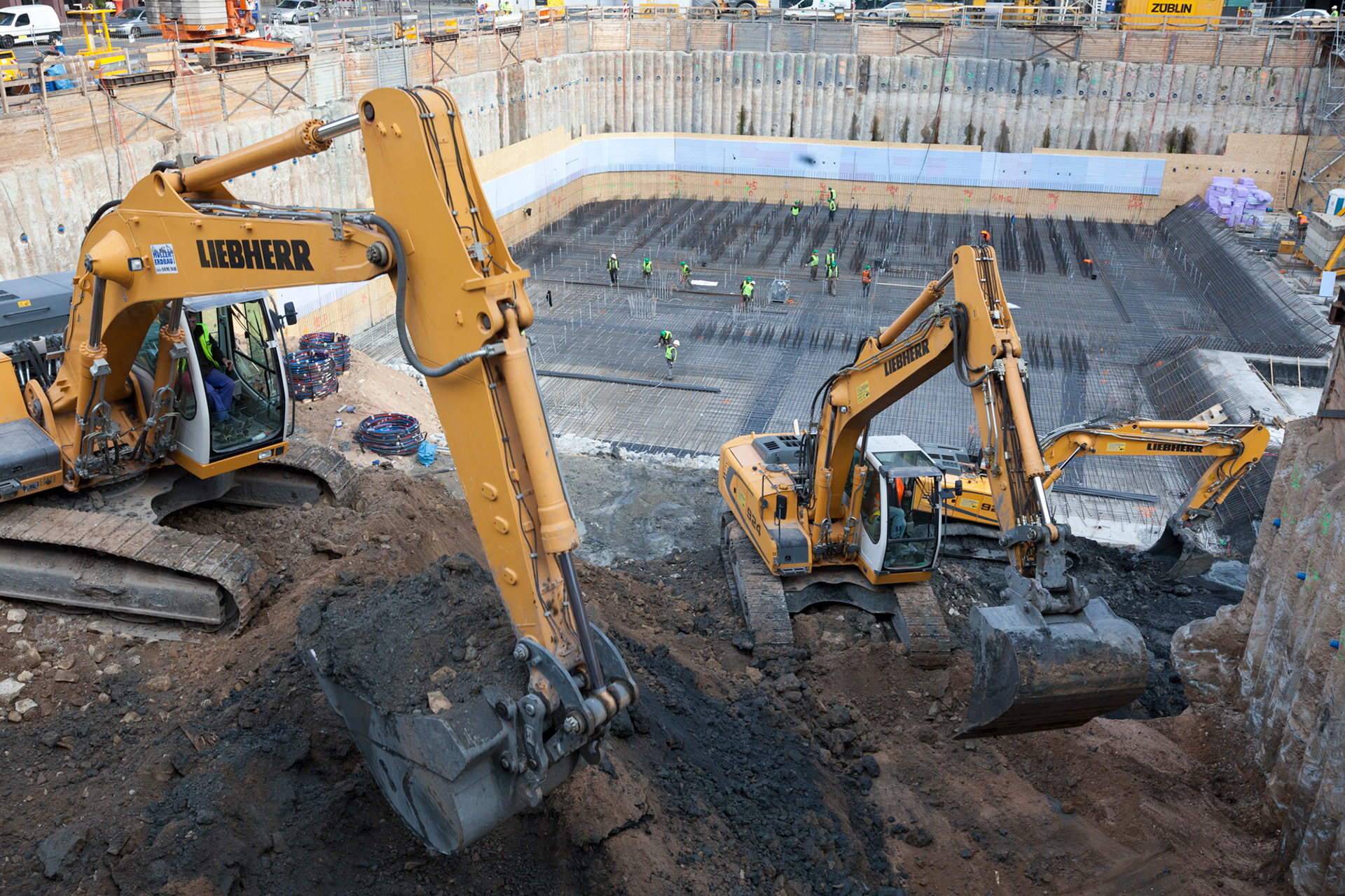 Fotodokumentation vom Bau des TaunusTurms für Tishman Speyer