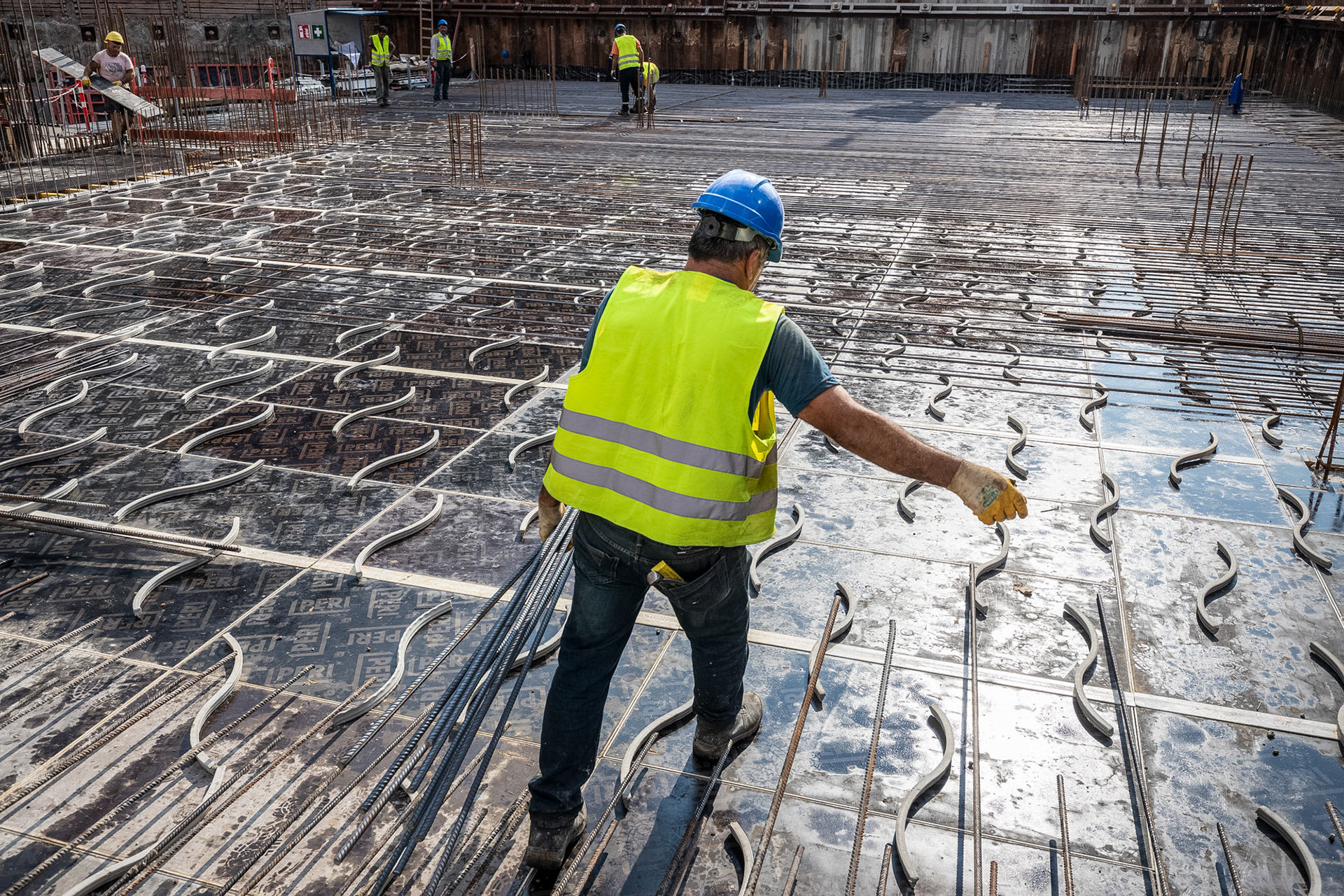 Fotodokumentation vom Bau des ONE für CA Immo