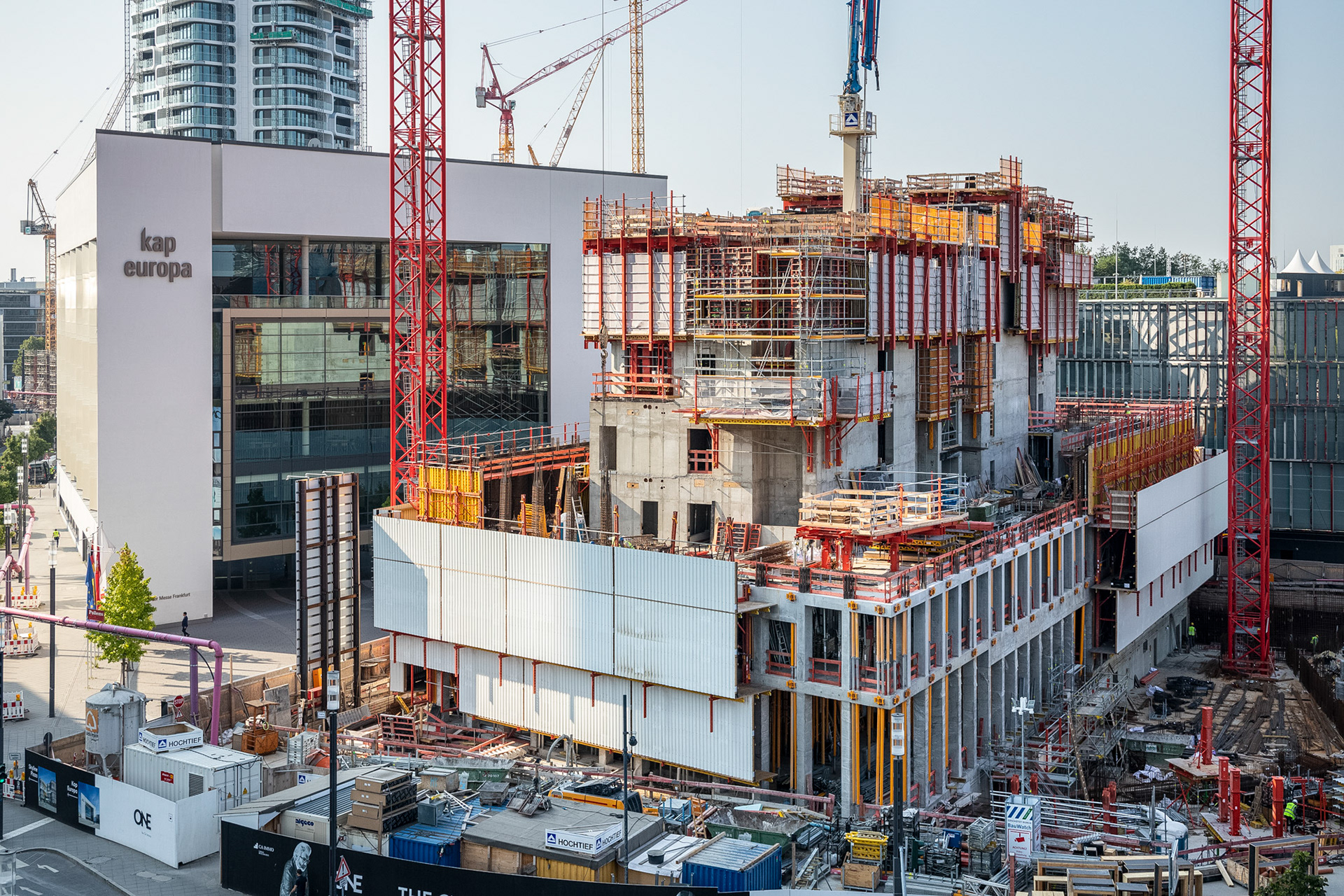 Fotodokumentation vom Bau des ONE für CA Immo