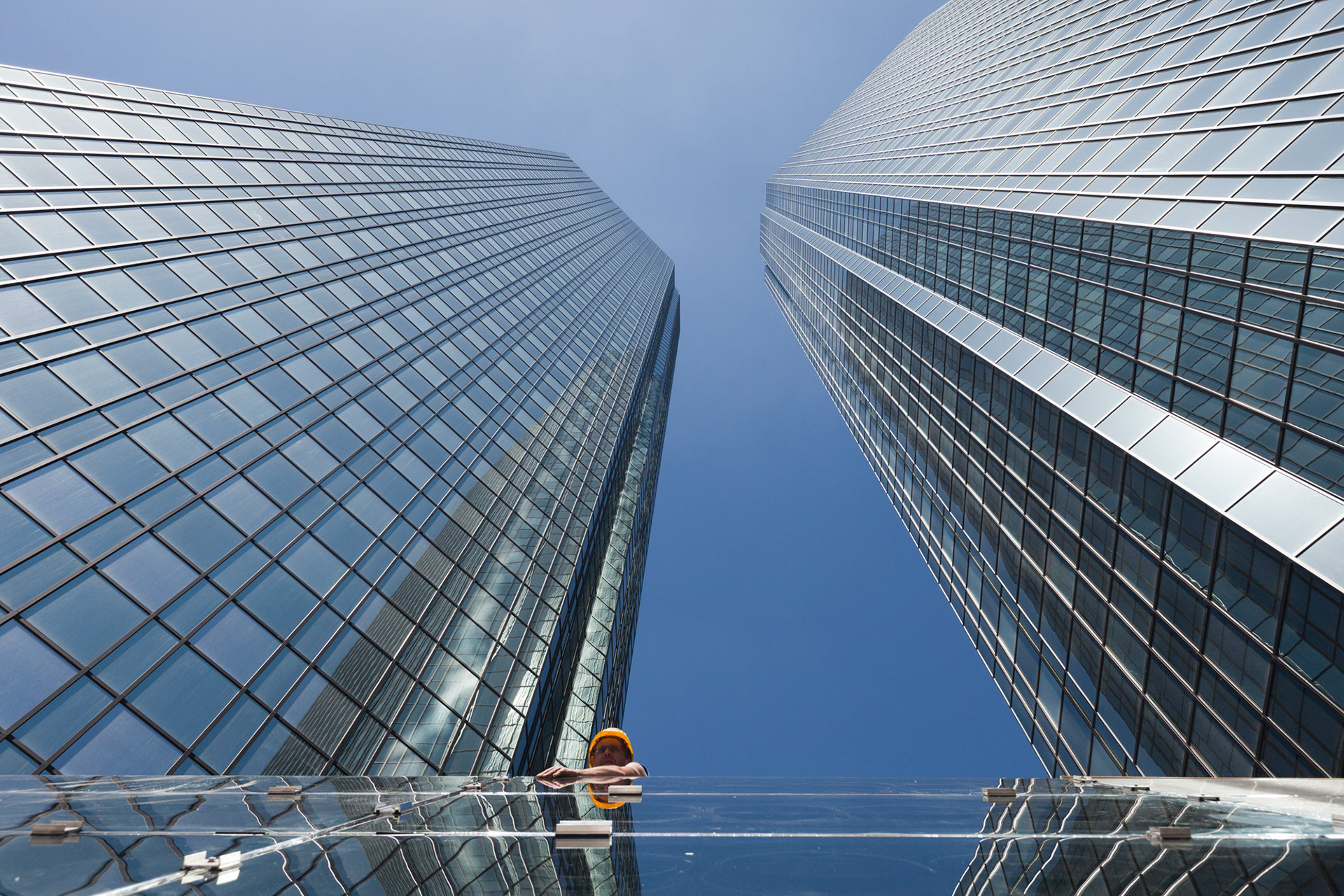 Fotodokumentation des Umbaus der Deutschen Bank Türme für Deutsche Bank