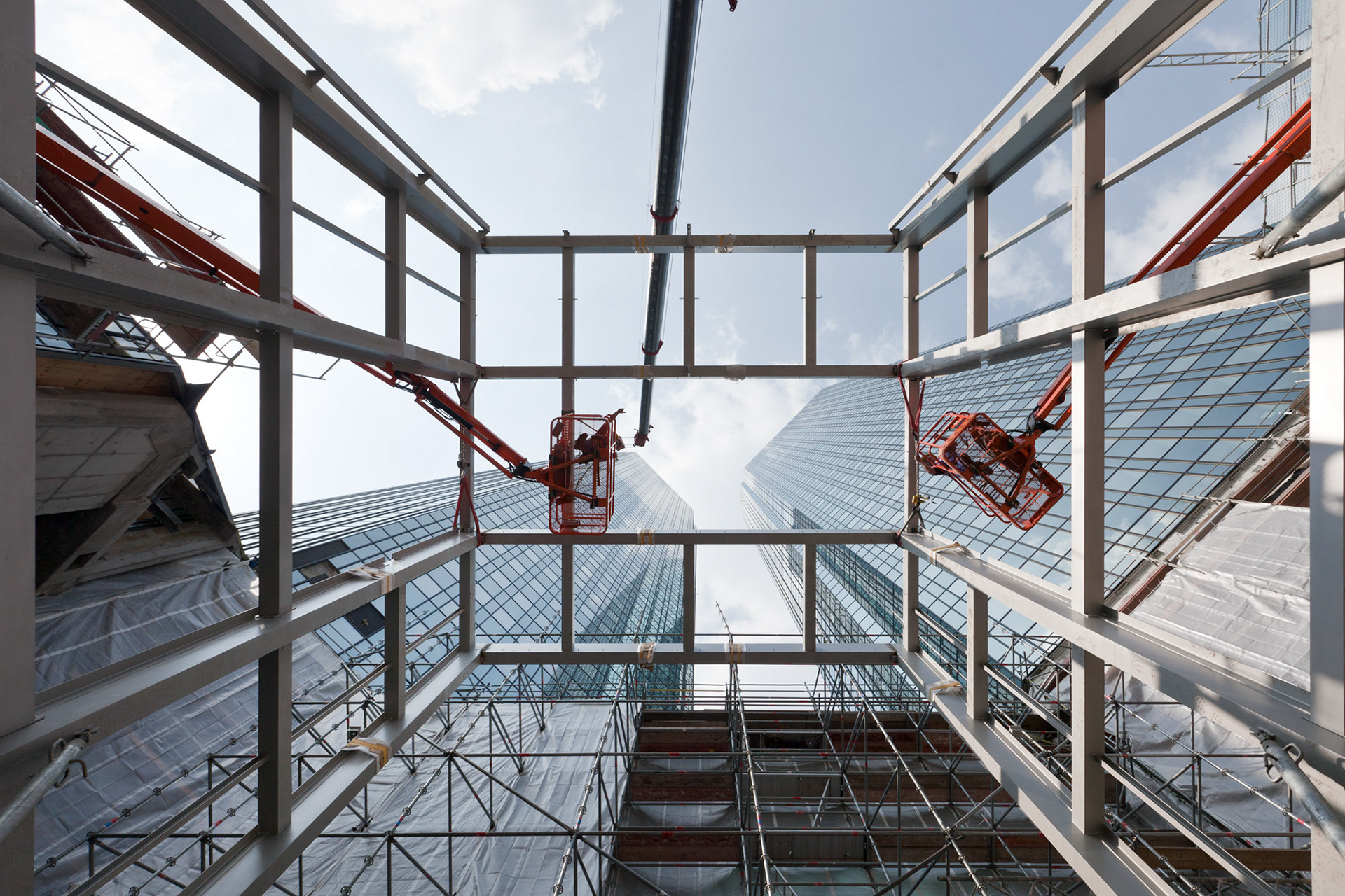 Fotodokumentation des Umbaus der Deutschen Bank Türme für Deutsche Bank