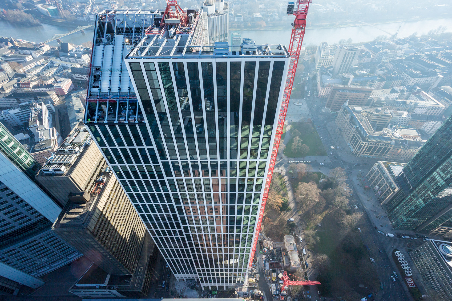 Fotodokumentation vom Bau des TaunusTurms für Tishman Speyer