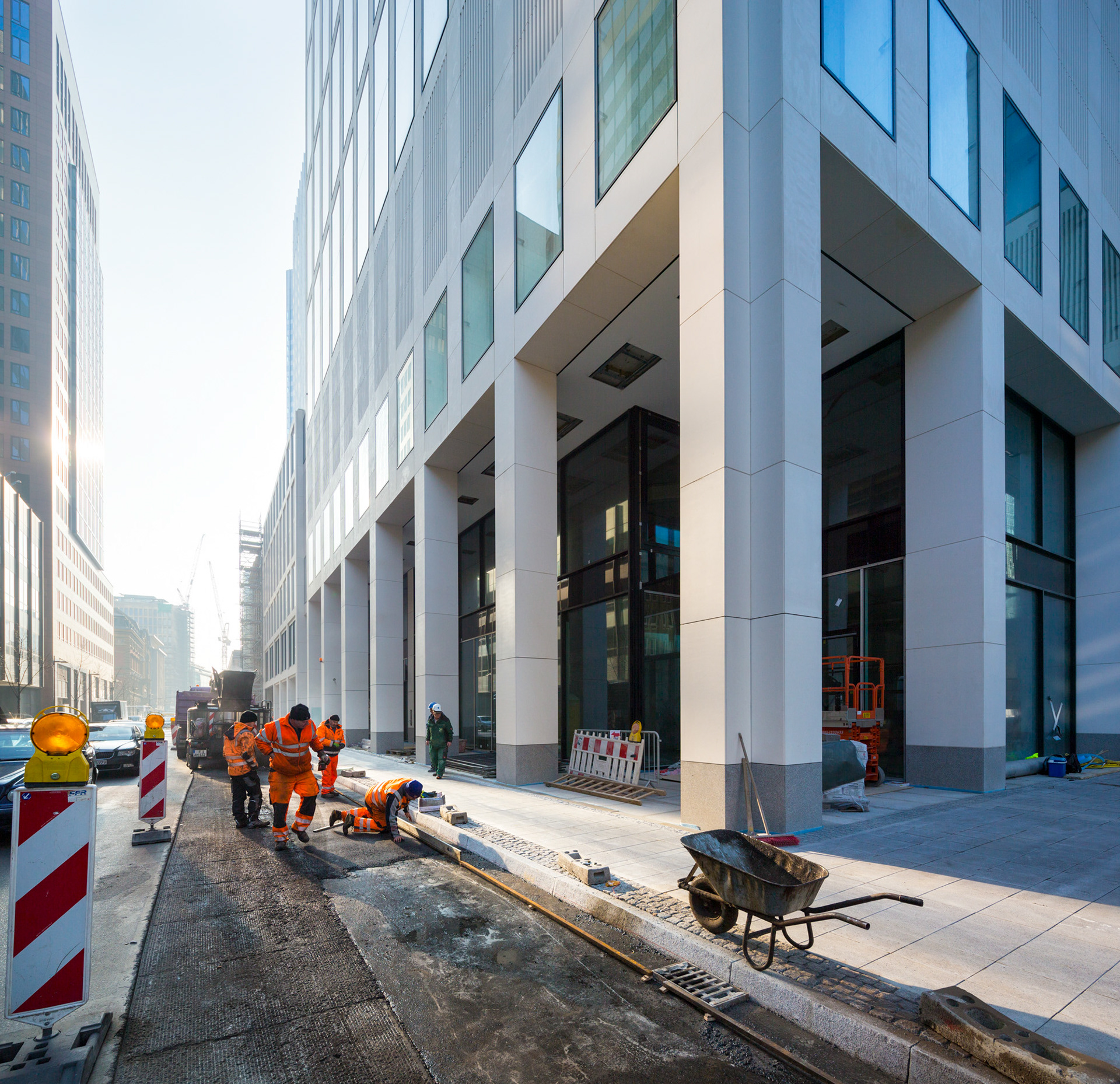 Fotodokumentation vom Bau des TaunusTurms für Tishman Speyer