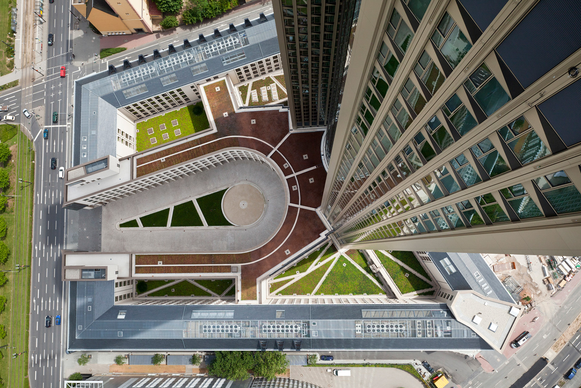 Fotodokumentation vom Bau des Tower 185 für CA Immo