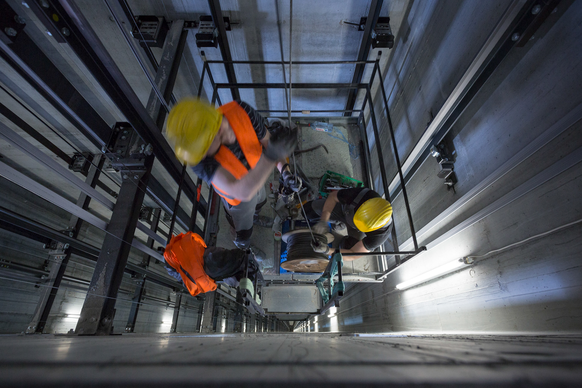 Fotodokumentation vom Bau des TaunusTurms für Tishman Speyer