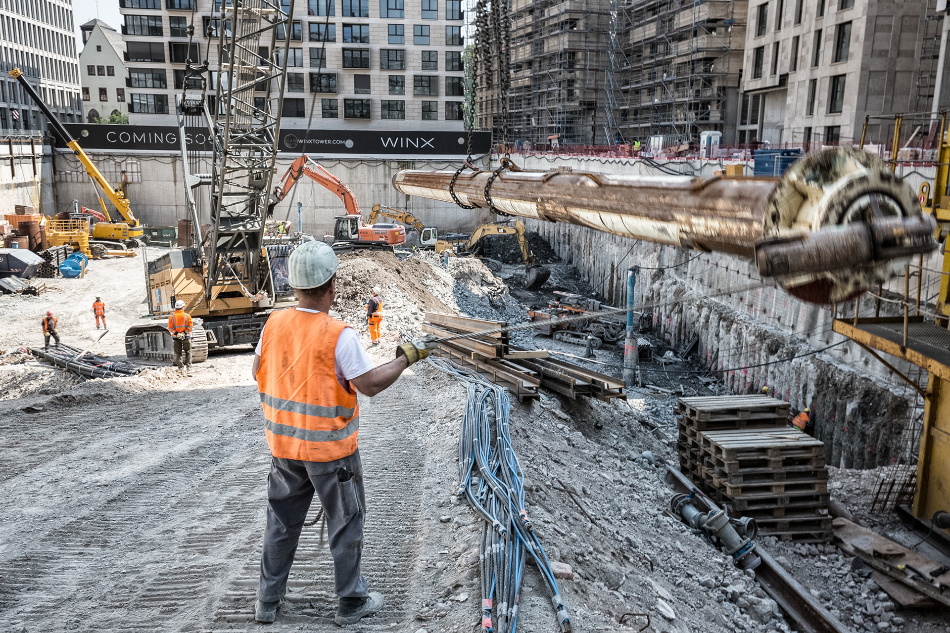 Fotodokumentation vom Bau des WINX-Towers für WINX GmbH