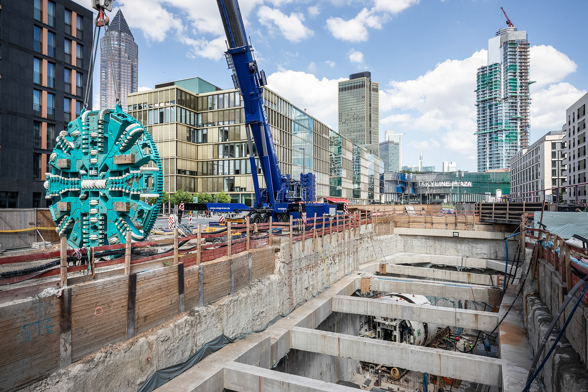 Fotodokumentation der Verlängerung der U5 in Frankfurt für die Stadtbahn Europaviertel Projektgesellschaft mbH