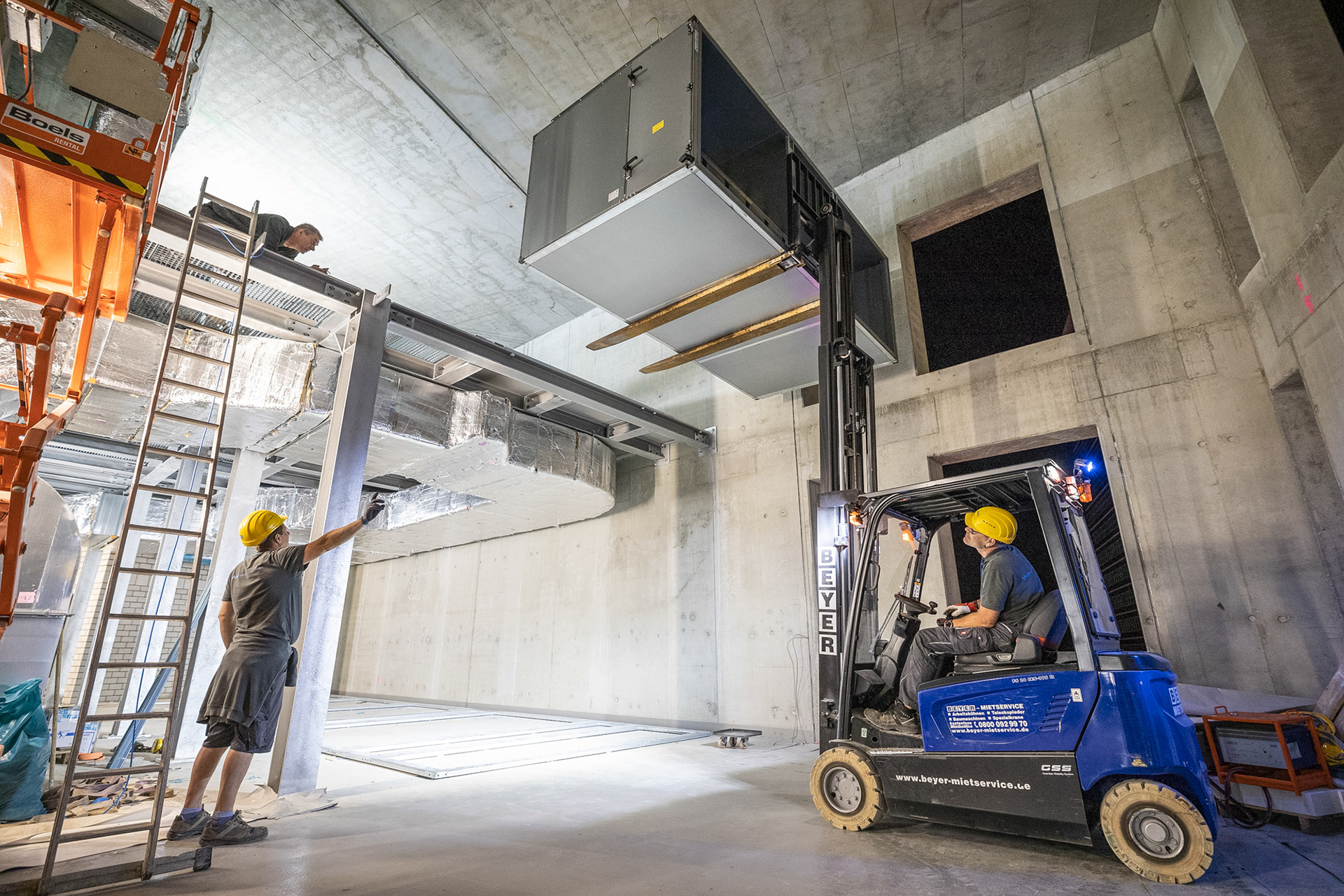 Fotodokumentation vom Bau des ONE für CA Immo