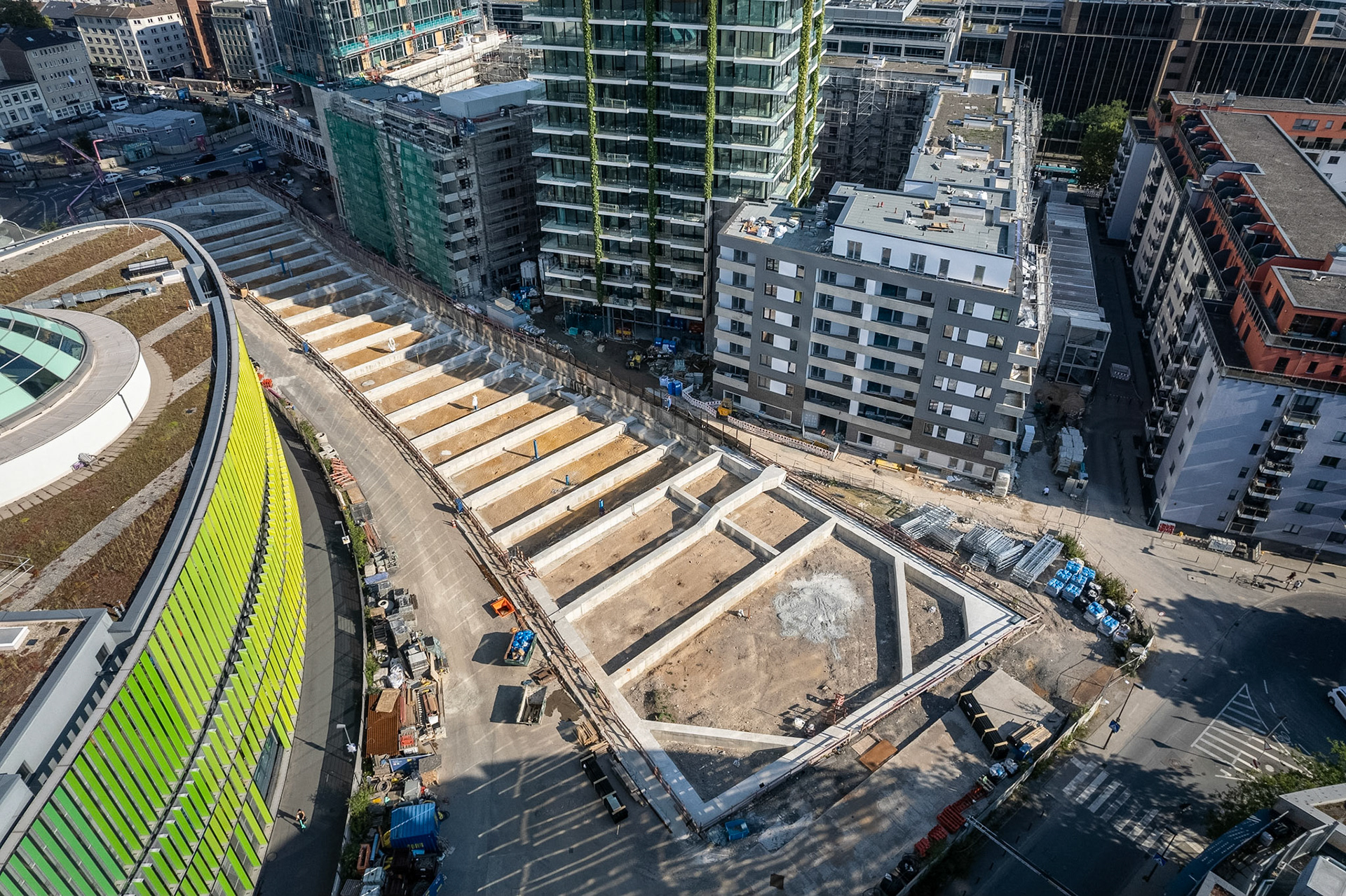 Fotodokumentation der Verlängerung der U5 in Frankfurt für die Stadtbahn Europaviertel Projektgesellschaft mbH