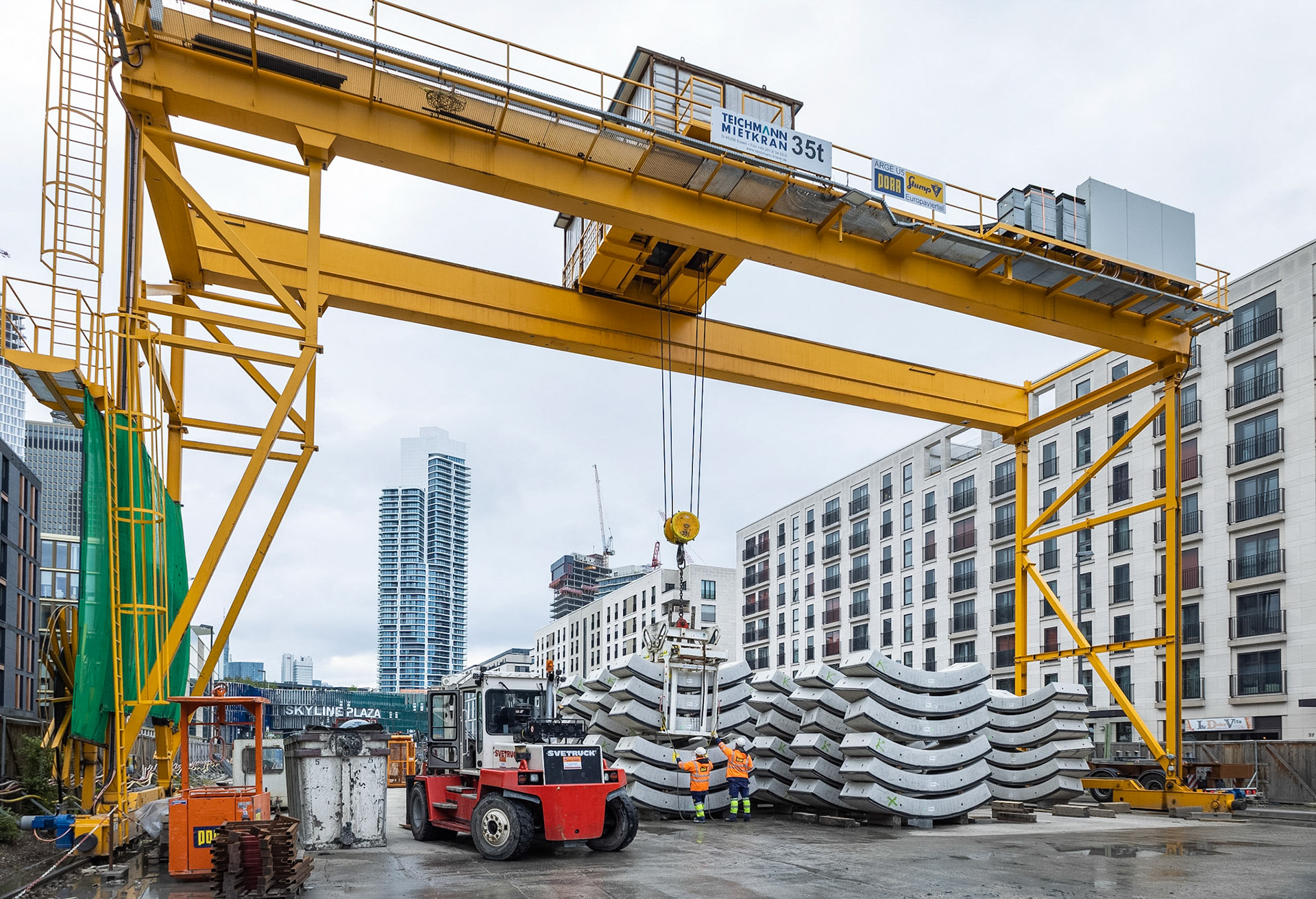 Fotodokumentation der Verlängerung der U5 in Frankfurt für die Stadtbahn Europaviertel Projektgesellschaft mbH