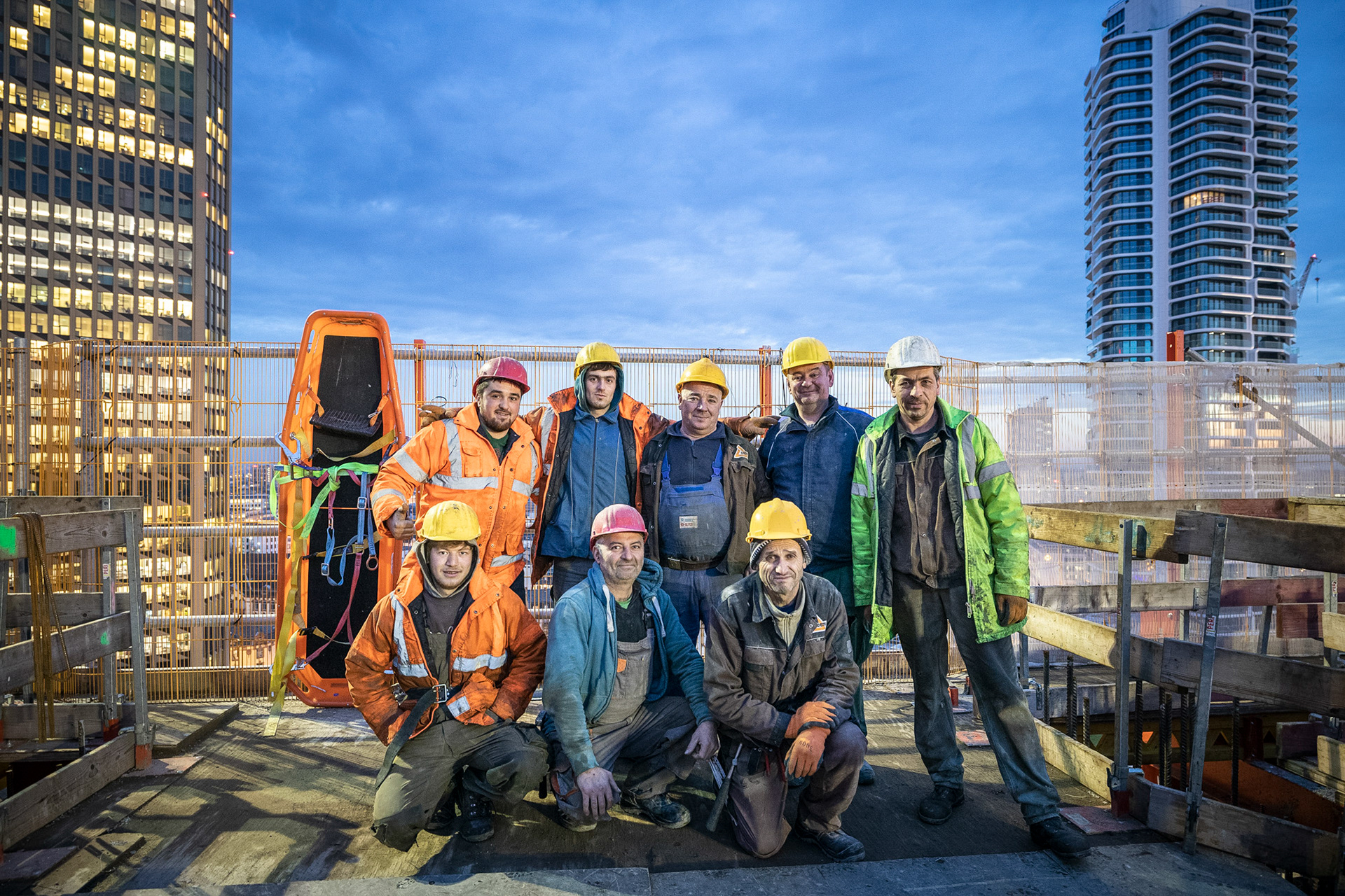 Fotodokumentation vom Bau des ONE für CA Immo