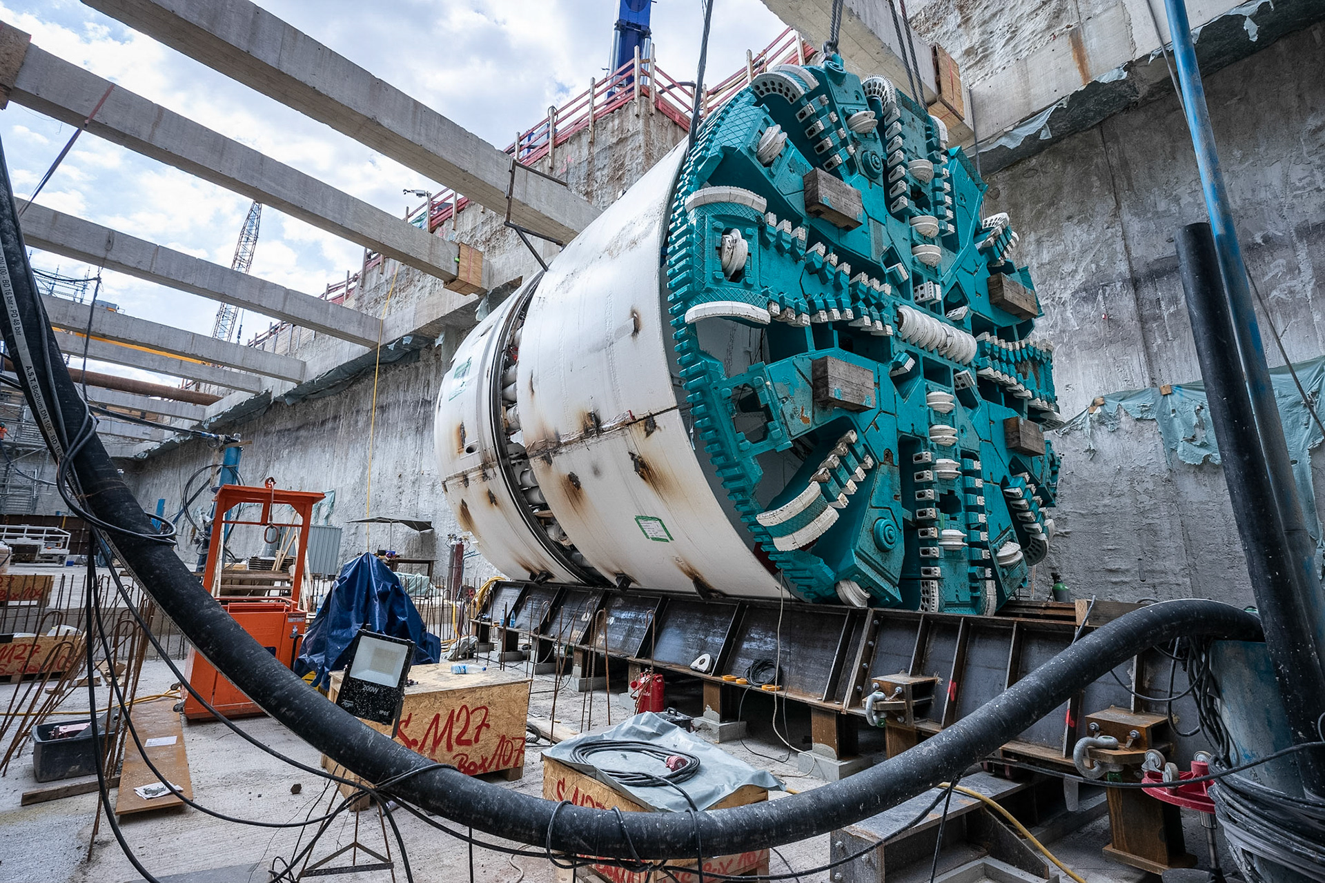 Fotodokumentation der Verlängerung der U5 in Frankfurt für die Stadtbahn Europaviertel Projektgesellschaft mbH