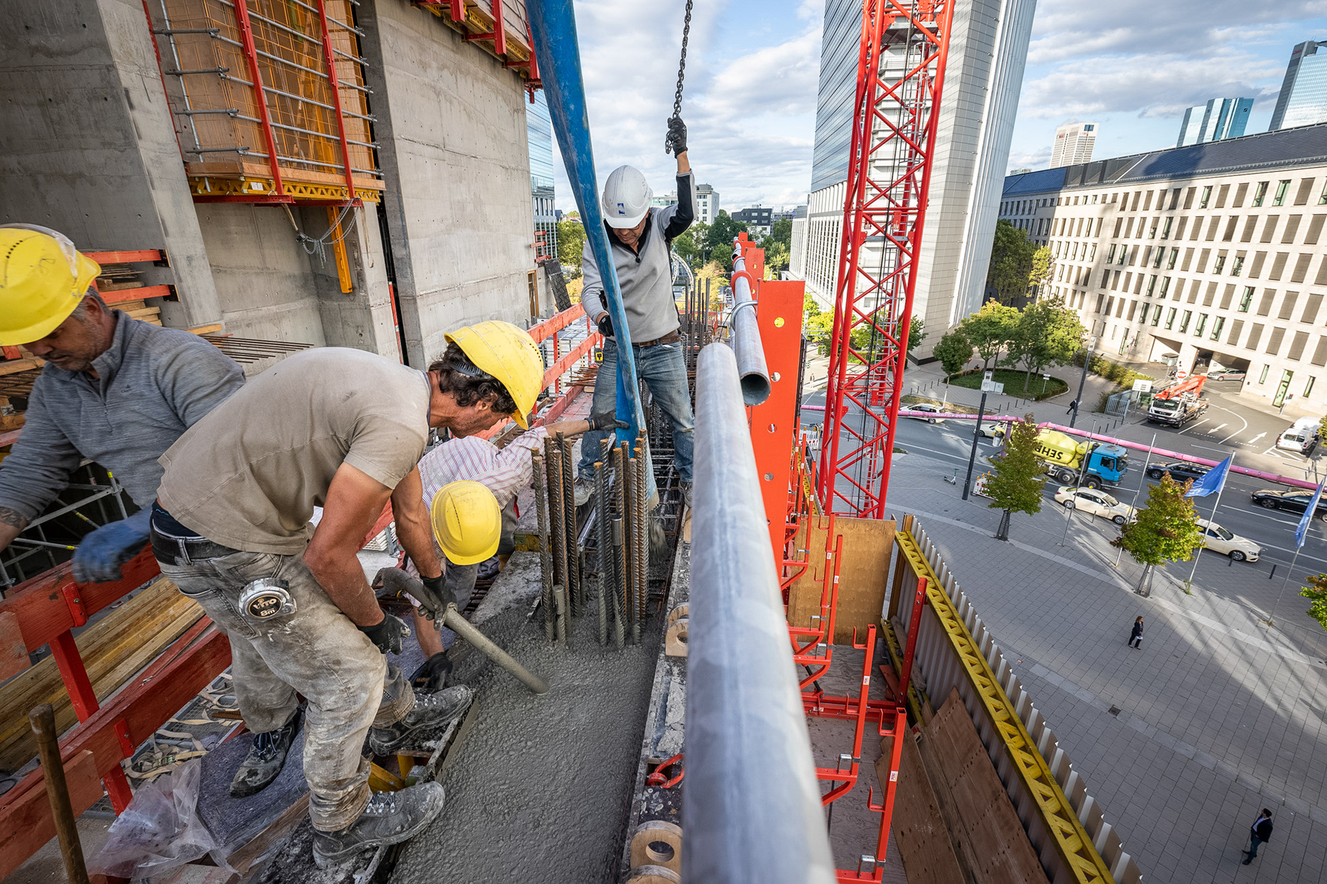 Fotodokumentation vom Bau des ONE für CA Immo