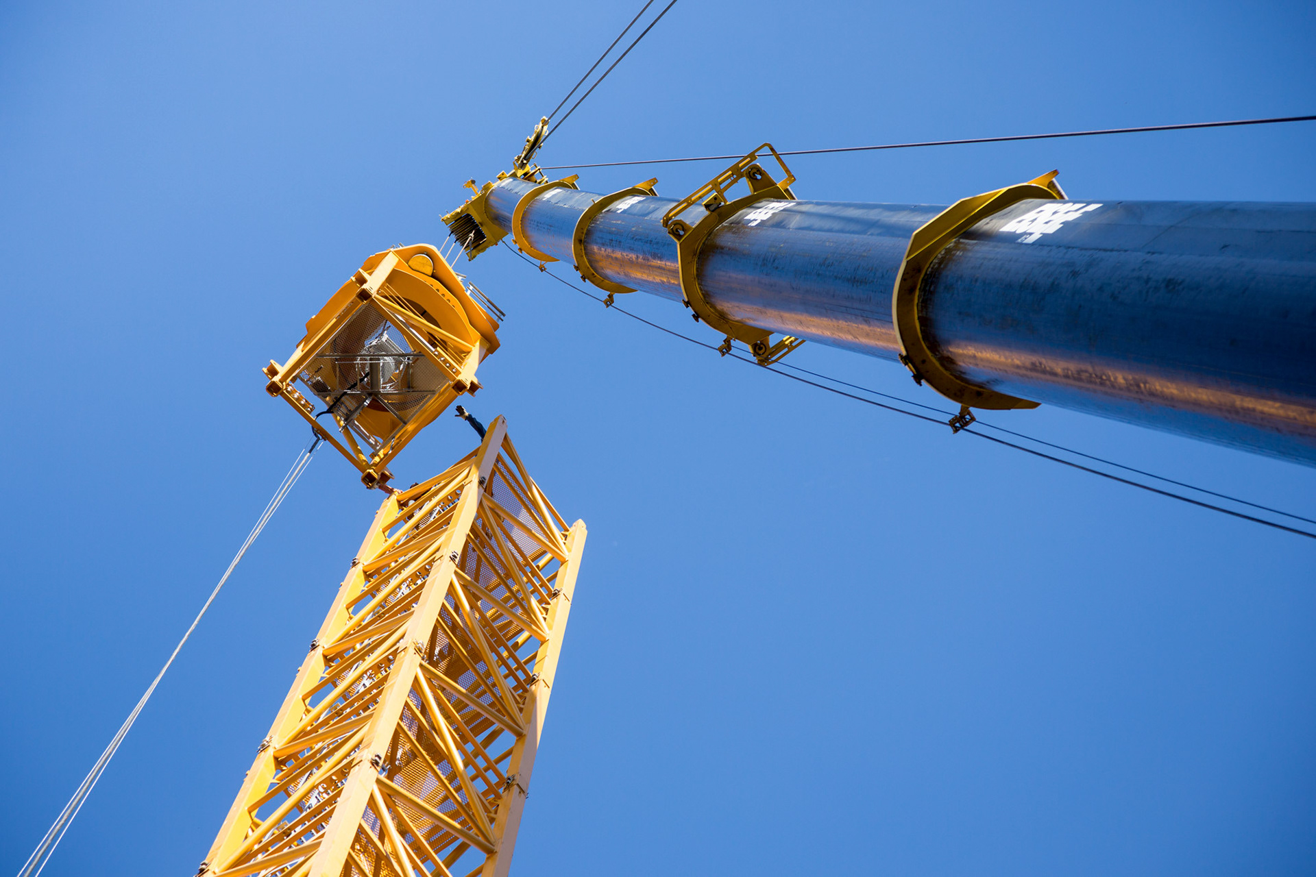 Fotodokumentation vom Bau des Hochhauses Taunusanlage 8 in Frankfurt am Main für Credit Suisse