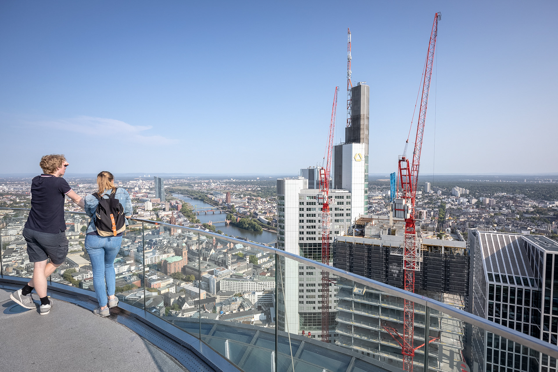 Fotodokumentation vom Bau des OmniTurms für Tishman Speyer