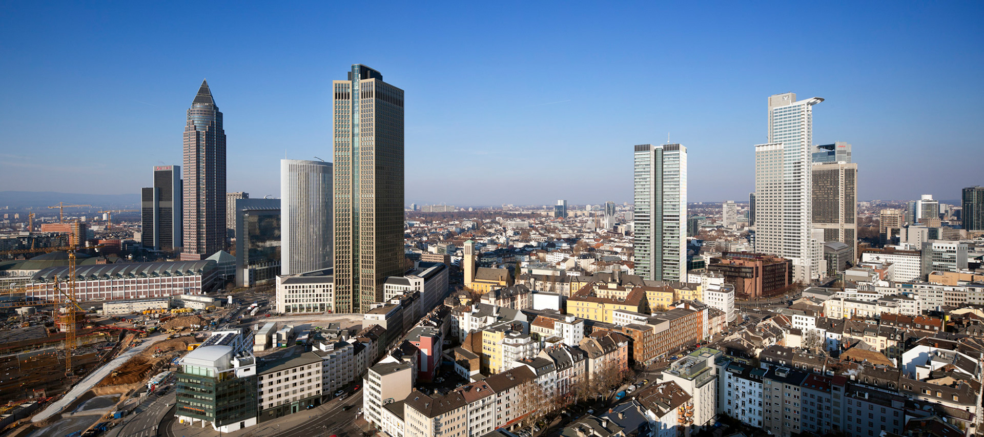 Fotodokumentation vom Bau des Tower 185 für CA Immo