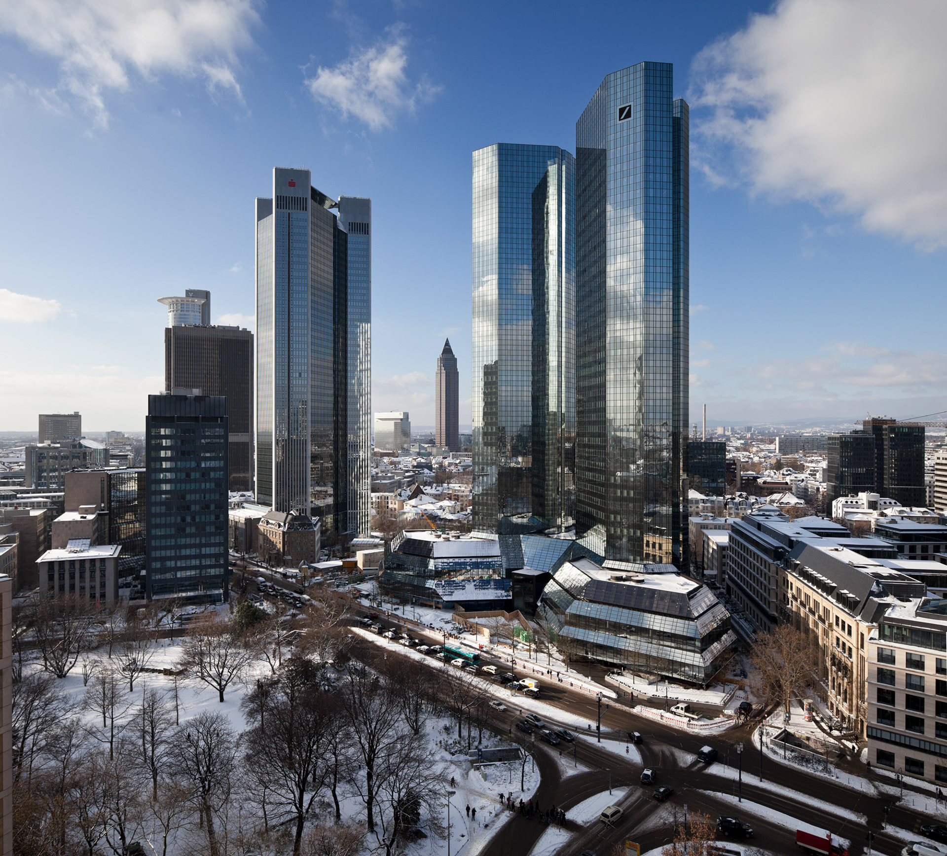 Fotodokumentation des Umbaus der Deutschen Bank Türme für Deutsche Bank
