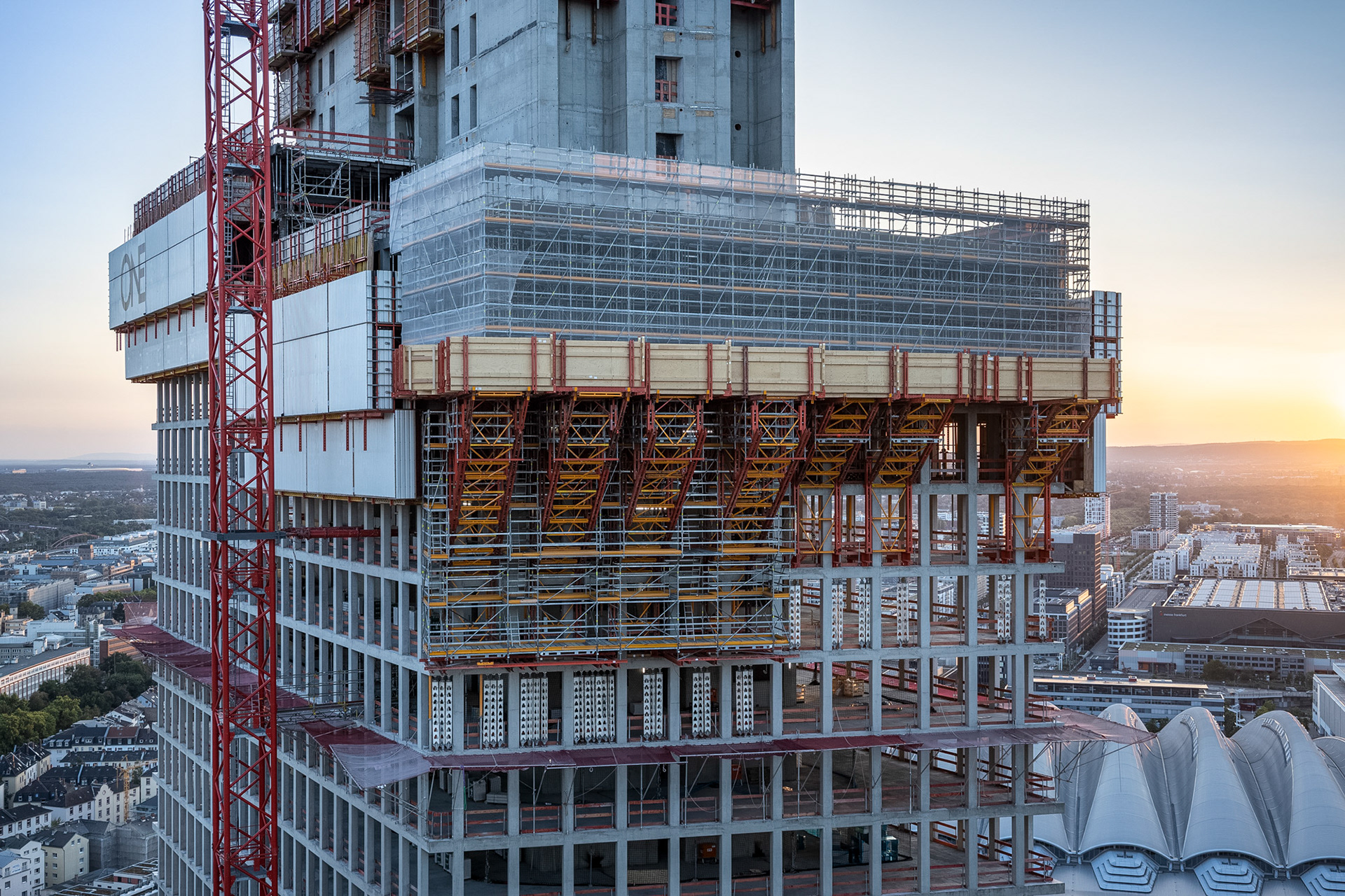 Fotodokumentation vom Bau des ONE für CA Immo