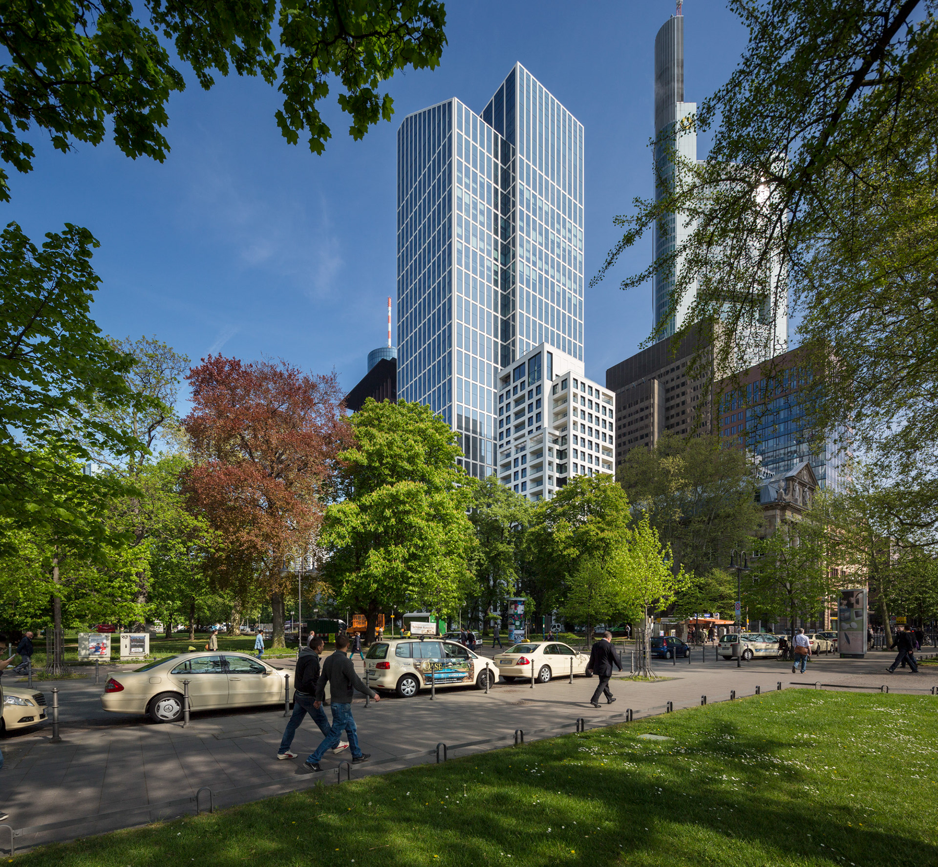 Fotodokumentation vom Bau des TaunusTurms für Tishman Speyer