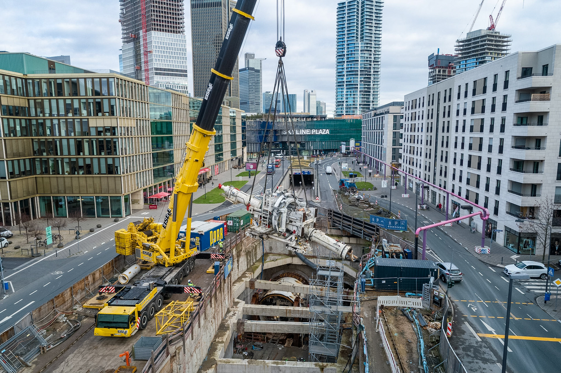 Fotodokumentation der Verlängerung der U5 in Frankfurt für die Stadtbahn Europaviertel Projektgesellschaft mbH