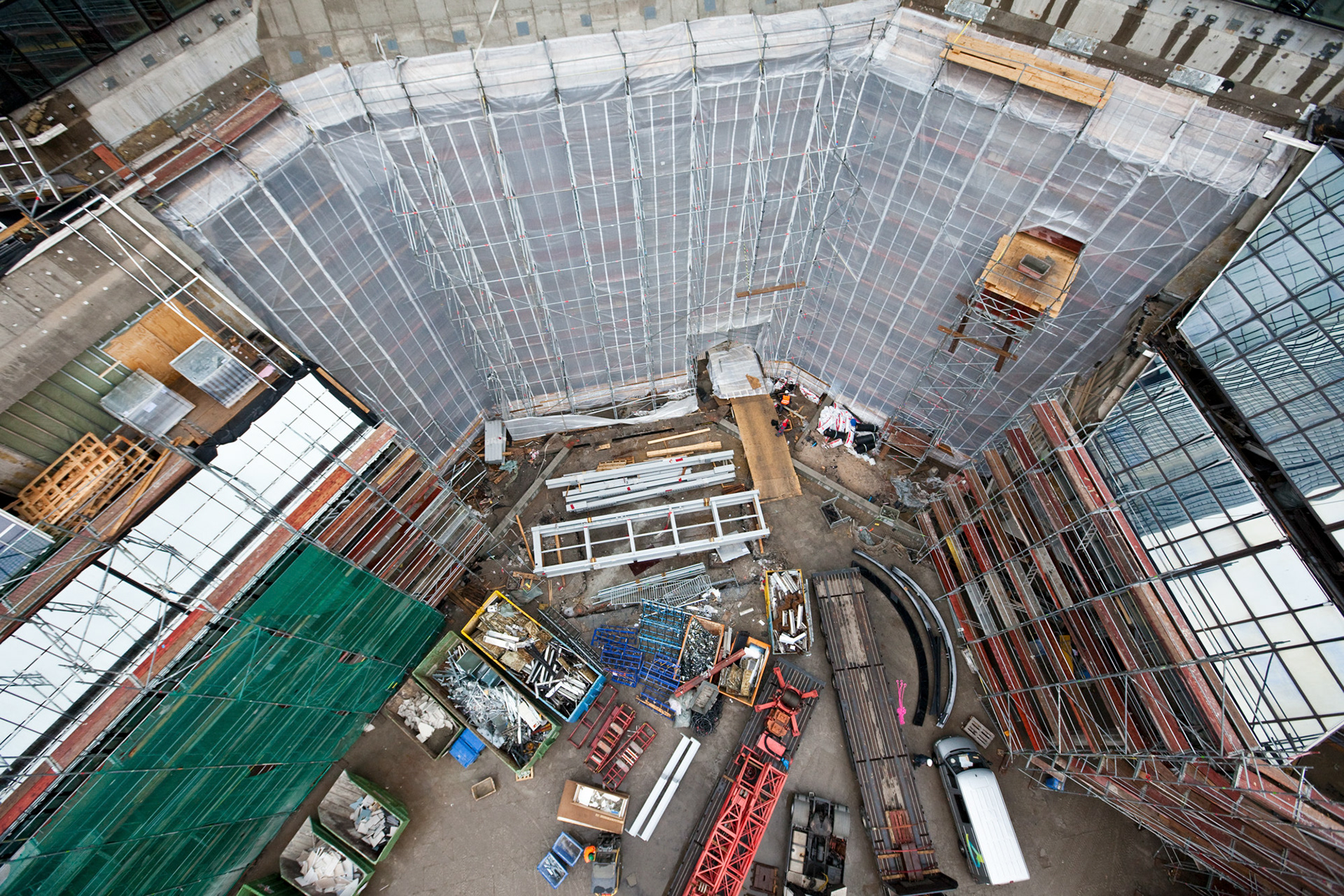 Fotodokumentation des Umbaus der Deutschen Bank Türme für Deutsche Bank