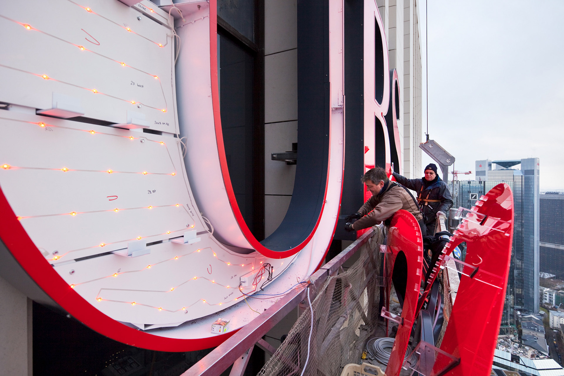 Fotodokumentation vom Bau des OpernTurm für Tishman Speyer