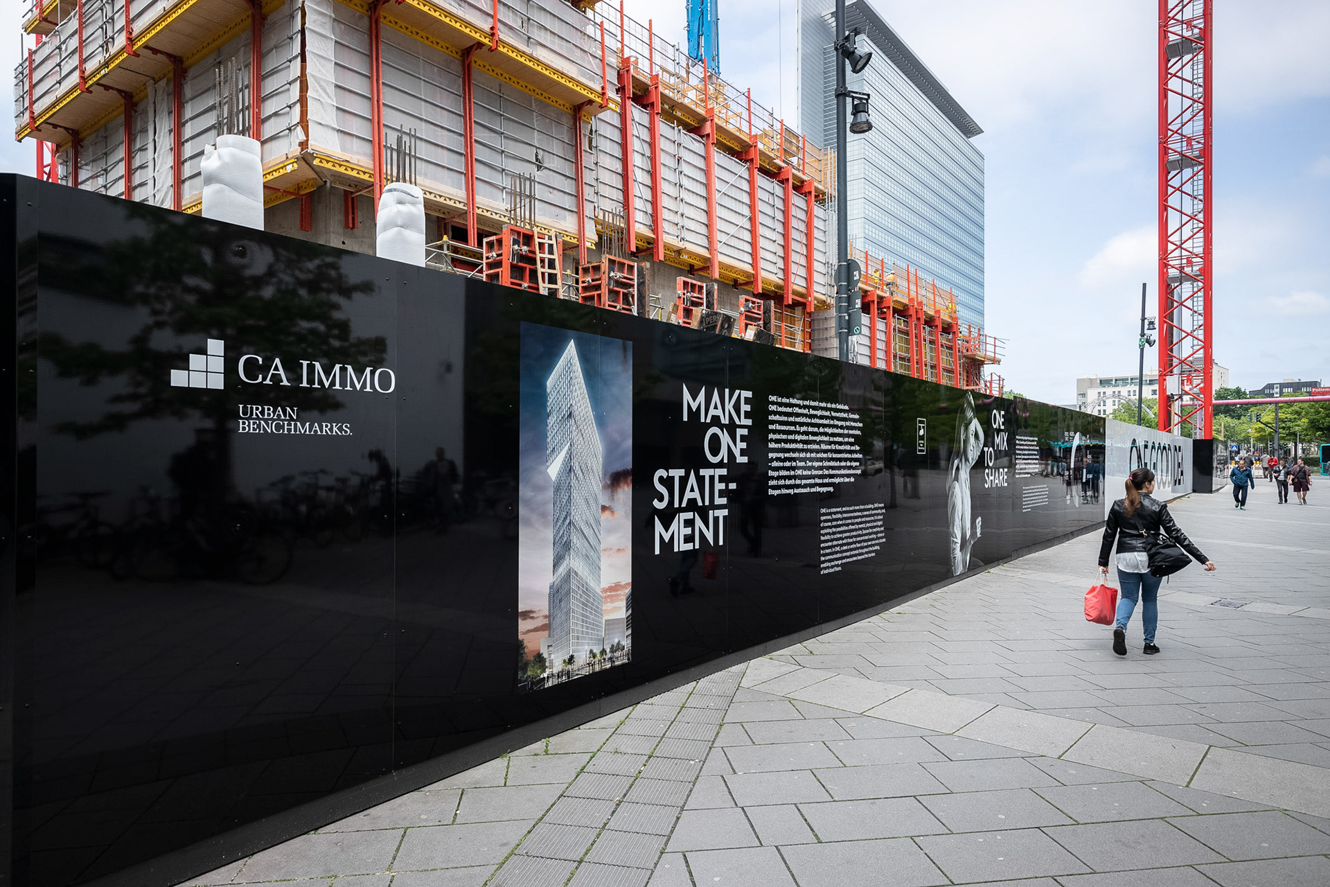 Fotodokumentation vom Bau des ONE für CA Immo