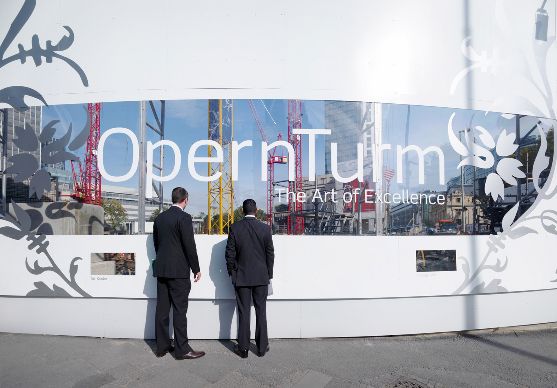 Fotodokumentation vom Bau des OpernTurm für Tishman Speyer